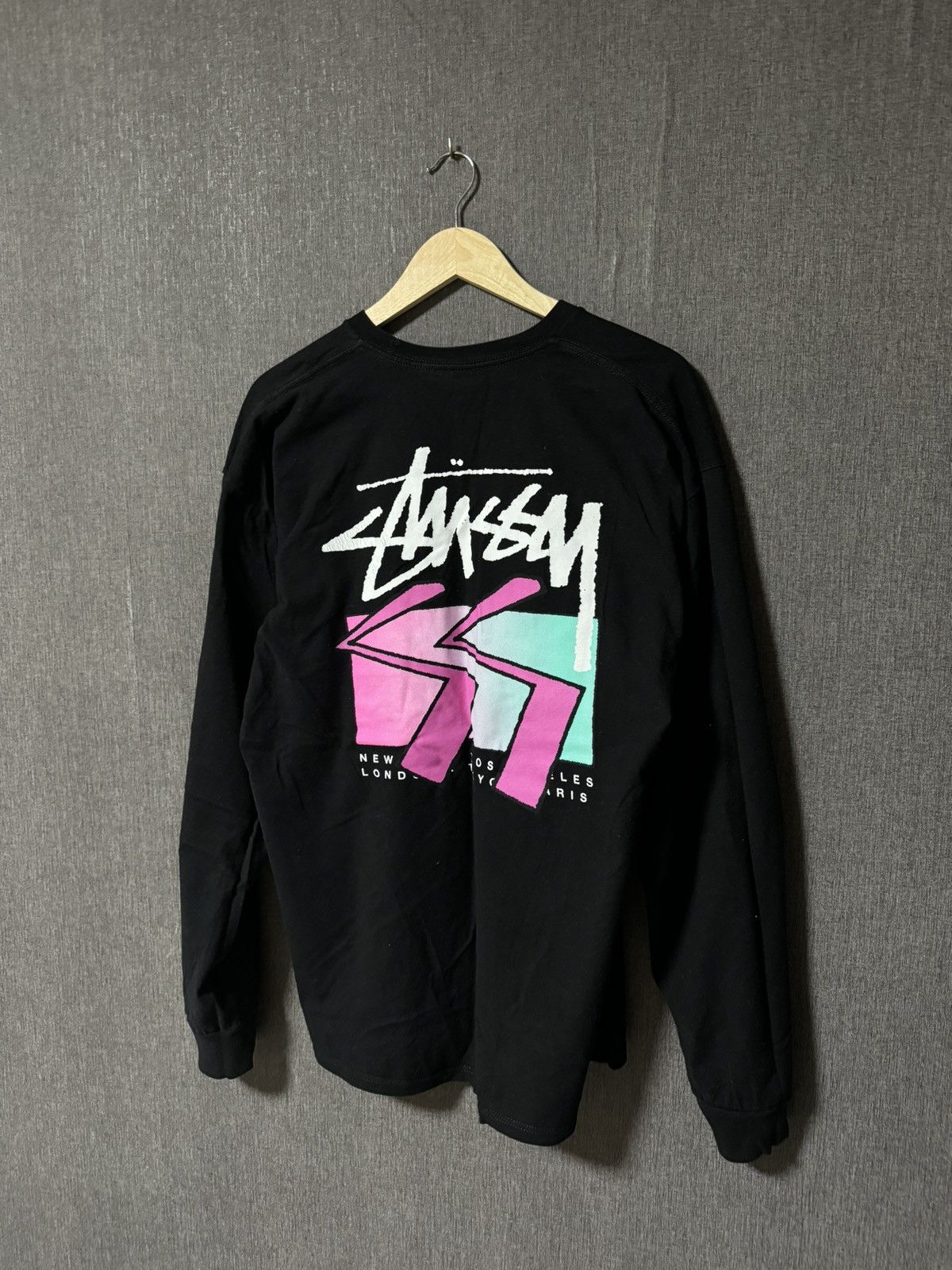 Other Stussy Vintage Big logo Streetwear Long Sleeve T-shirt Size US XL / EU 56 / 4 - 1 Thumbnail