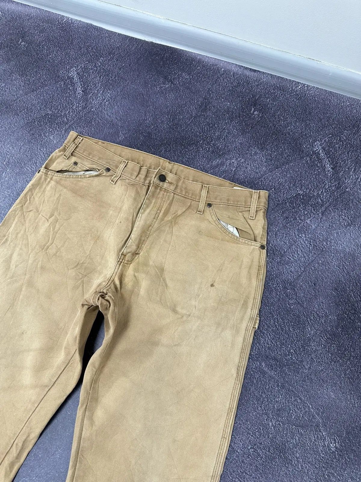 Dickies × Vintage Vintage Dickies Y2K Mustard Work American Hype Pants Jeans Size US 36 / EU 52 - 7 Thumbnail