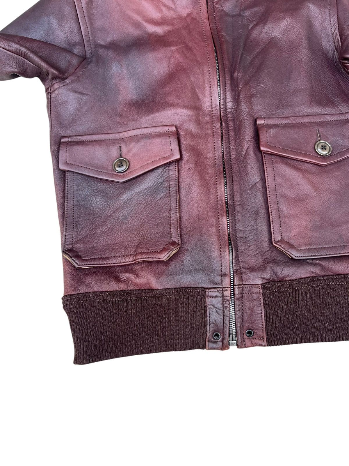 N.Hoolywood SAMPLE Only N.Hoolywood Japan Fade Patina Leather Jacket Size US S / EU 44-46 / 1 - 7 Thumbnail