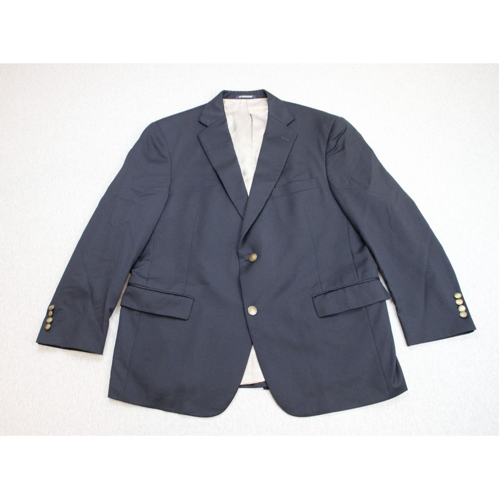 Hart Schaffner Marx Hart Schaffner Marx Blazer Mens 44S Blue Lined 2 Button Size 44S - 1 Thumbnail