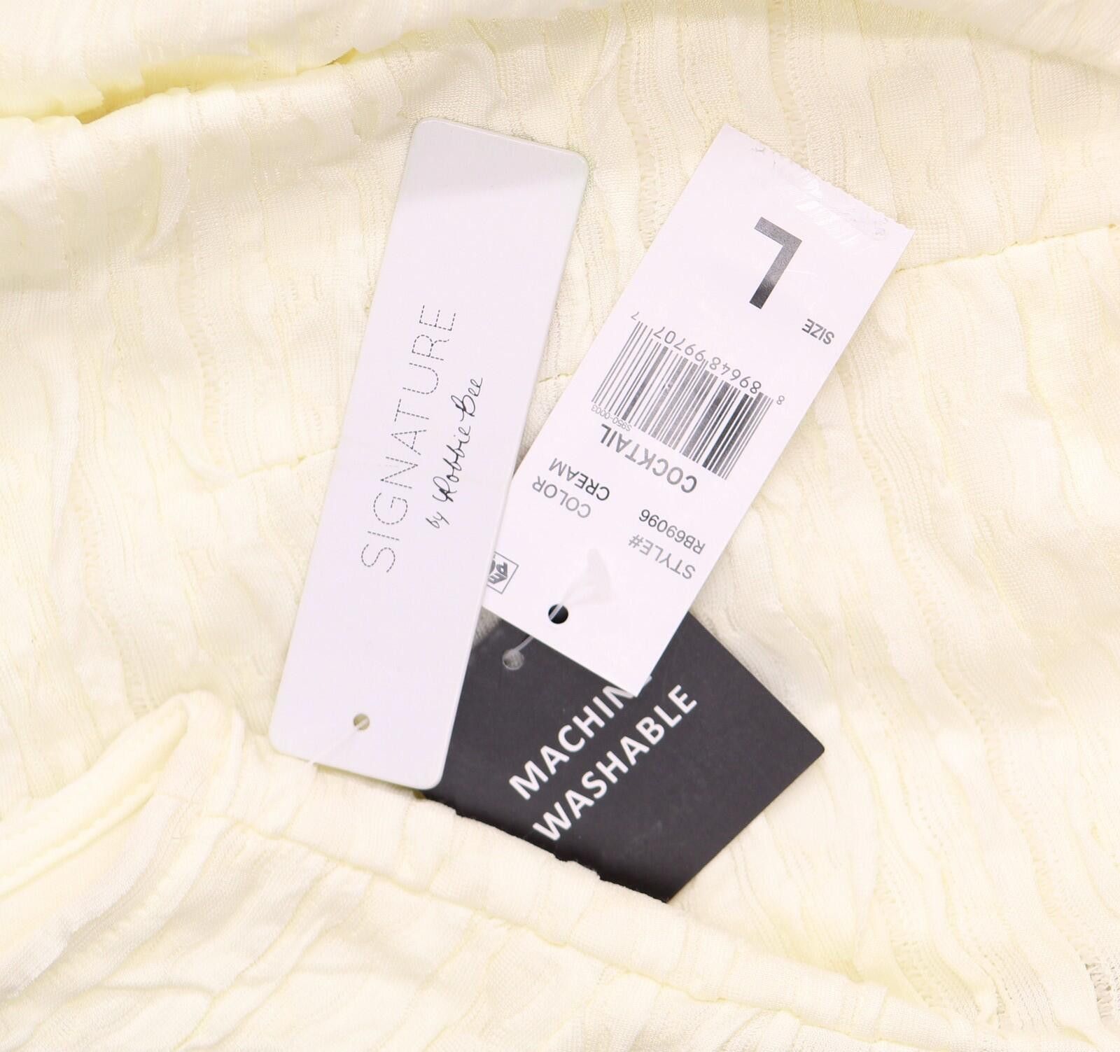Kirkland Signature Nwt Signature By Robbie Bee Shift Dress Cream Offwhite L Size L / US 10 / IT 46 - 3 Thumbnail
