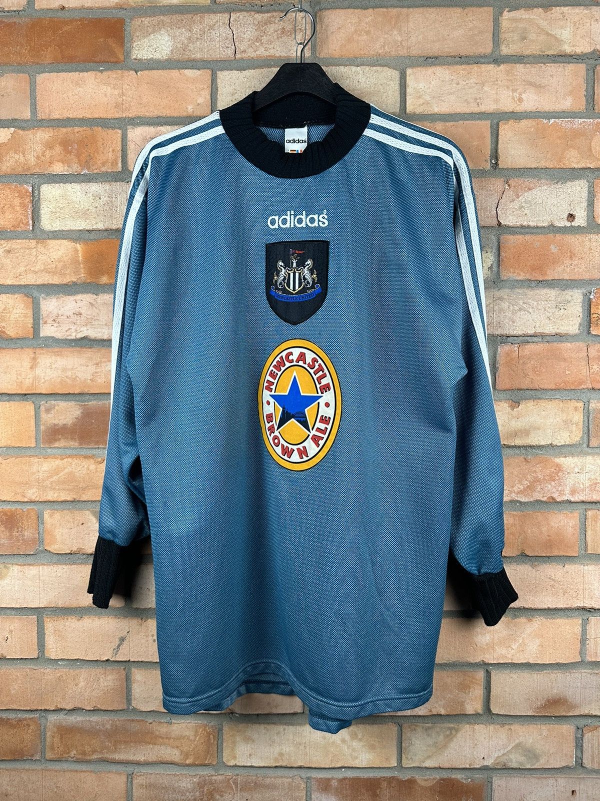 image of Vintage Adidas New Castle United Jersey 90's in Green, Men's (Size Medium)