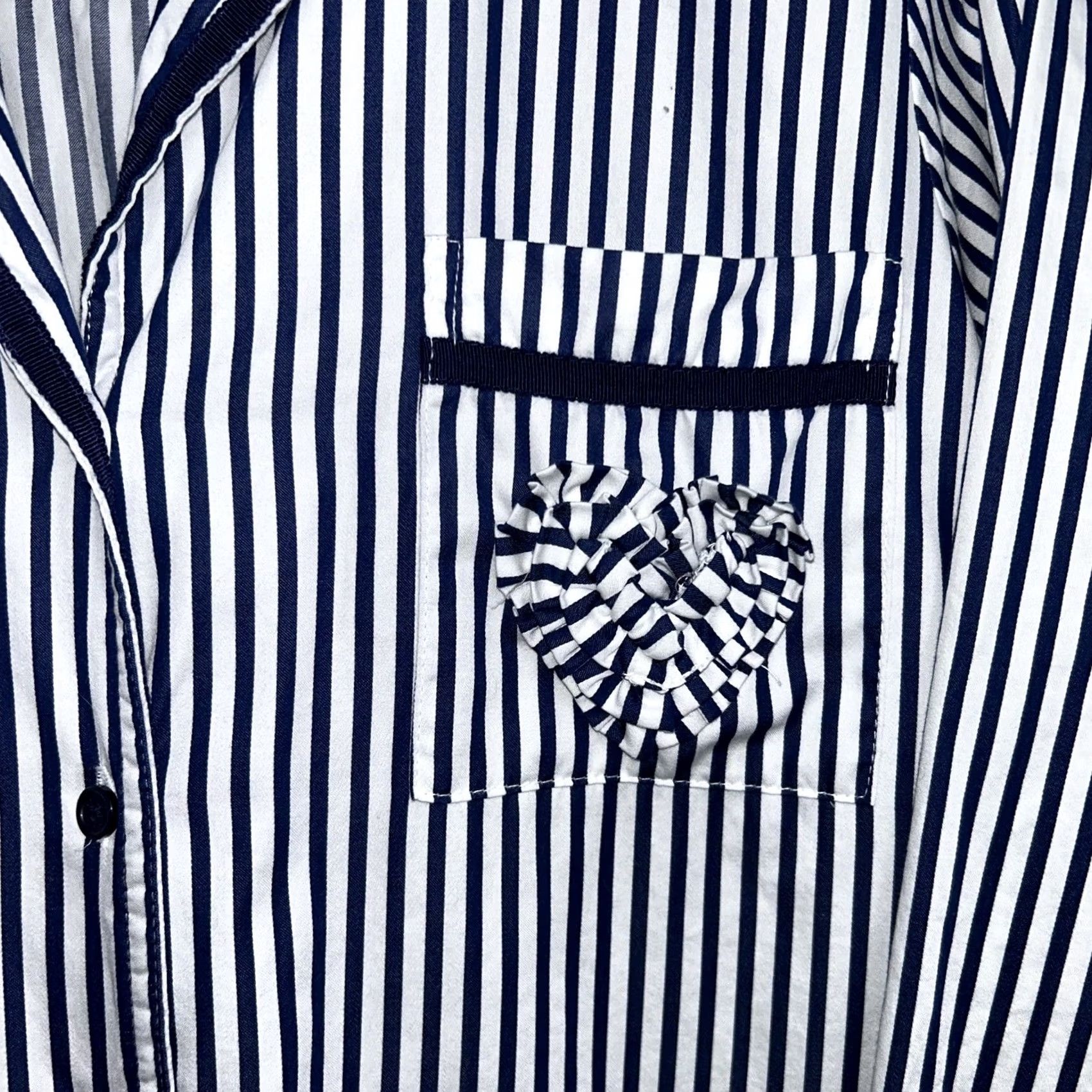 Vintage VINTAGE Kate Spade Dream Little Dream Button Down Striped Pajama Top Women’s Sz Medium Size M / US 6-8 / IT 42-44 - 5 Thumbnail