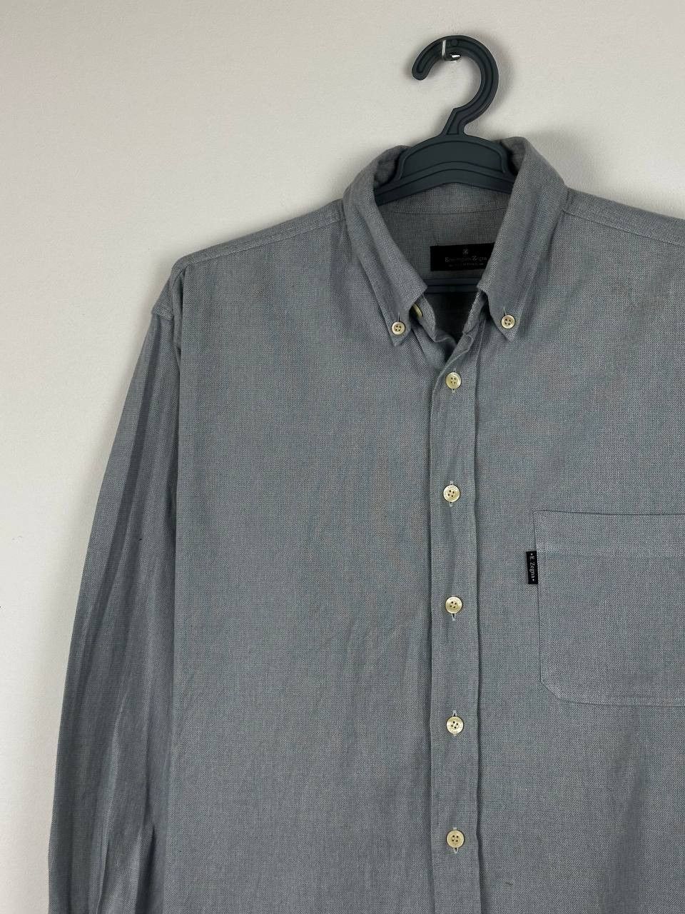 Ermenegildo Zegna Ermenegildo Zegna Yachting Blue Luxury Shirt Size XL Size US XL / EU 56 / 4 - 4 Thumbnail
