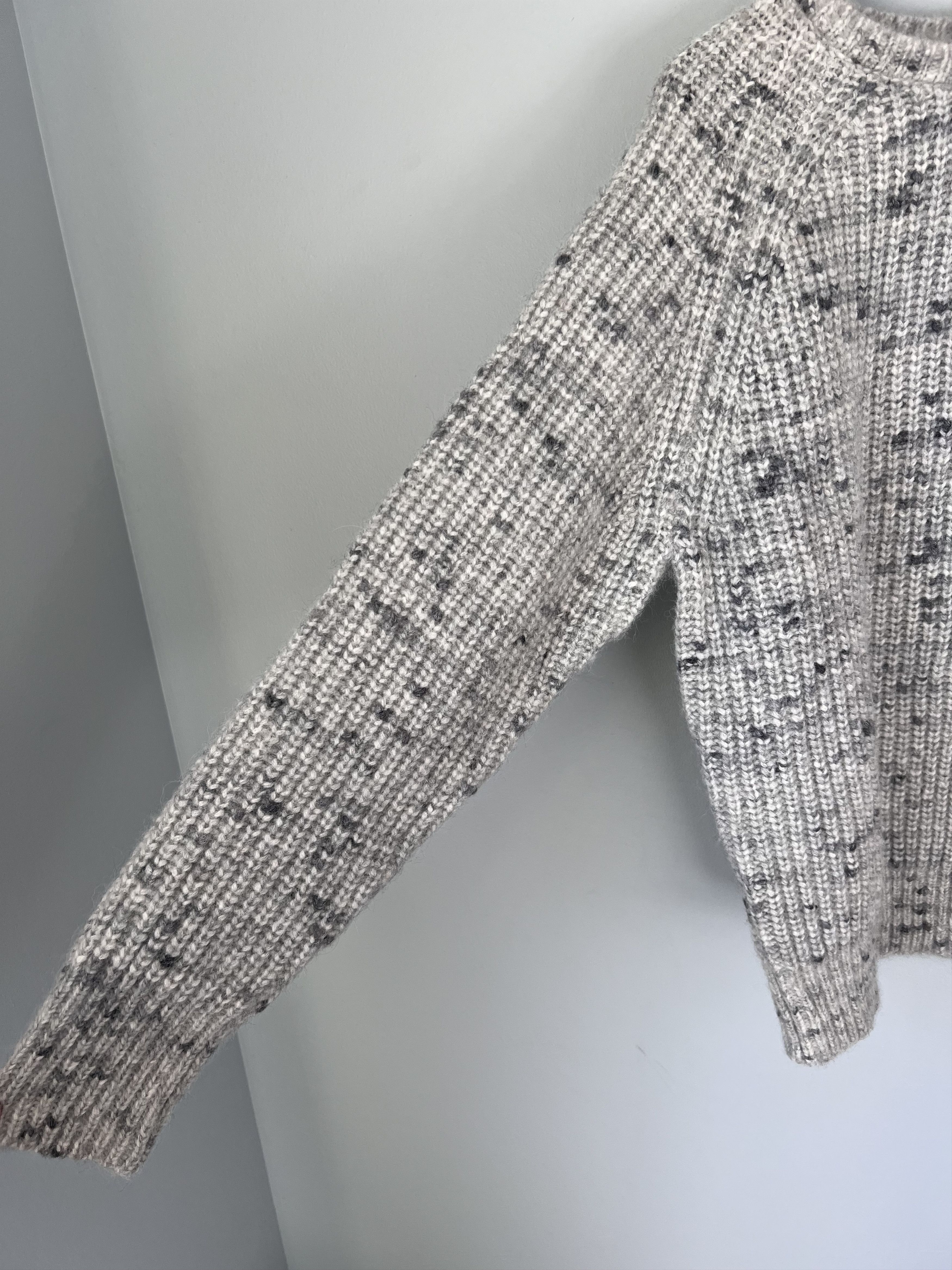 Aime Leon Dore Aime Leon Dore Flecked Alpaca Crewneck Sweater in Grey Size US XL / EU 56 / 4 - 4 Thumbnail