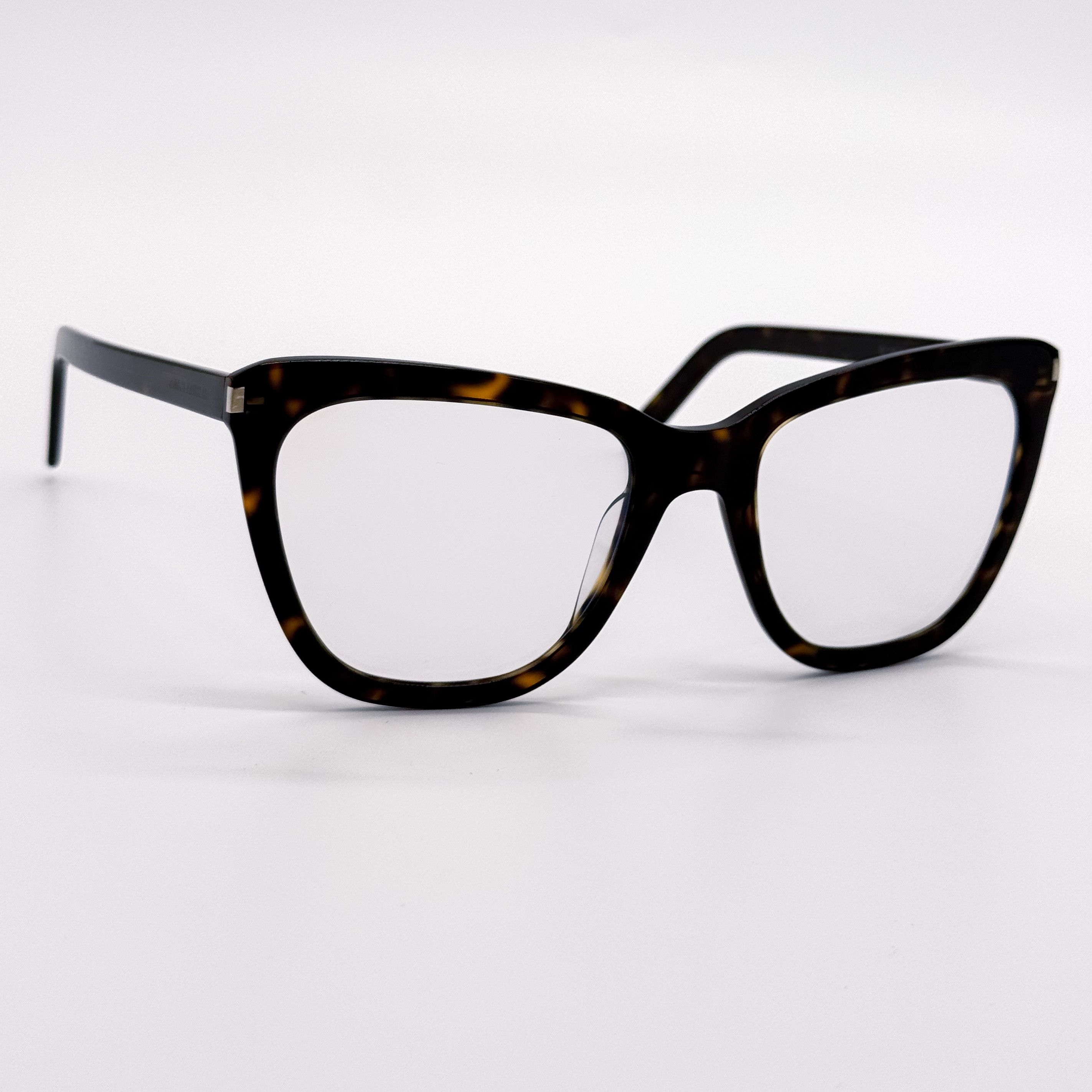 Yves Saint Laurent NEW SAINT LAURENT SL 548 SLIM 007 HAVANA WOMEN EYEGLASSES Size ONE SIZE - 4 Thumbnail