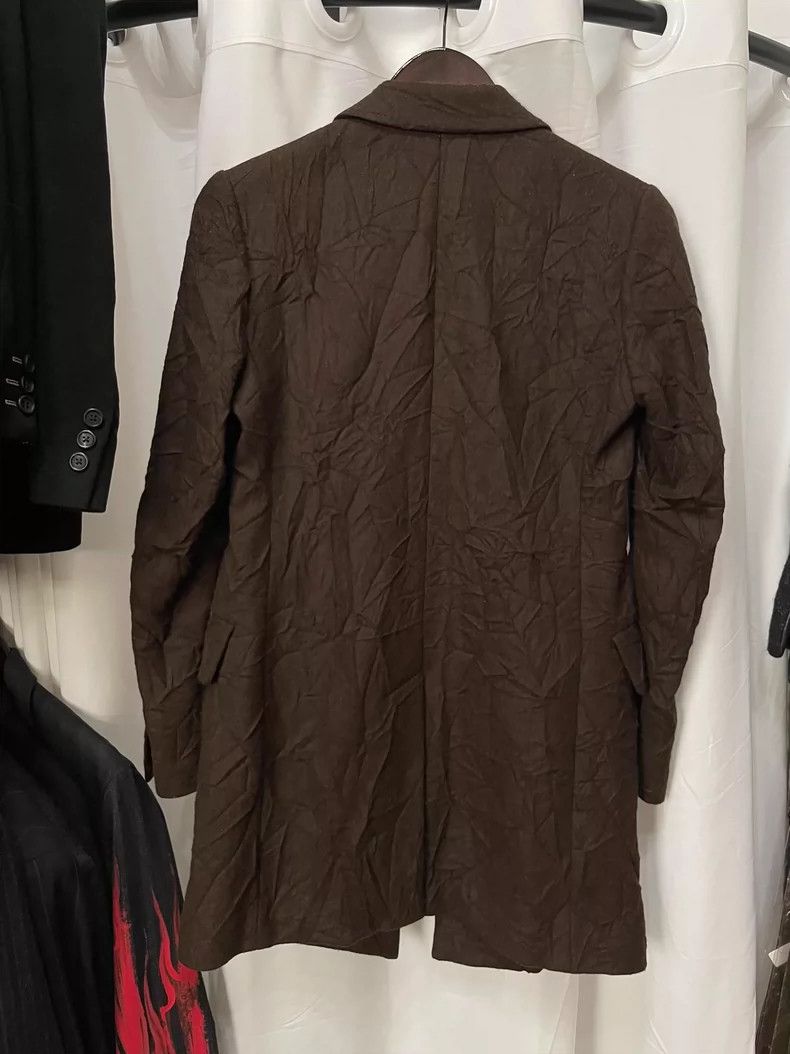 Yohji Yamamoto yohji Yamamoto Pleated Brown wool jacket Size US S / EU 44-46 / 1 - 2 Thumbnail