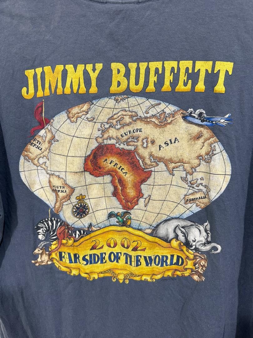 Band Tees × Vintage Vintage 2002 Jimmy Buffett Far Side of The World Tour Tee Size US XL / EU 56 / 4 - 4 Thumbnail