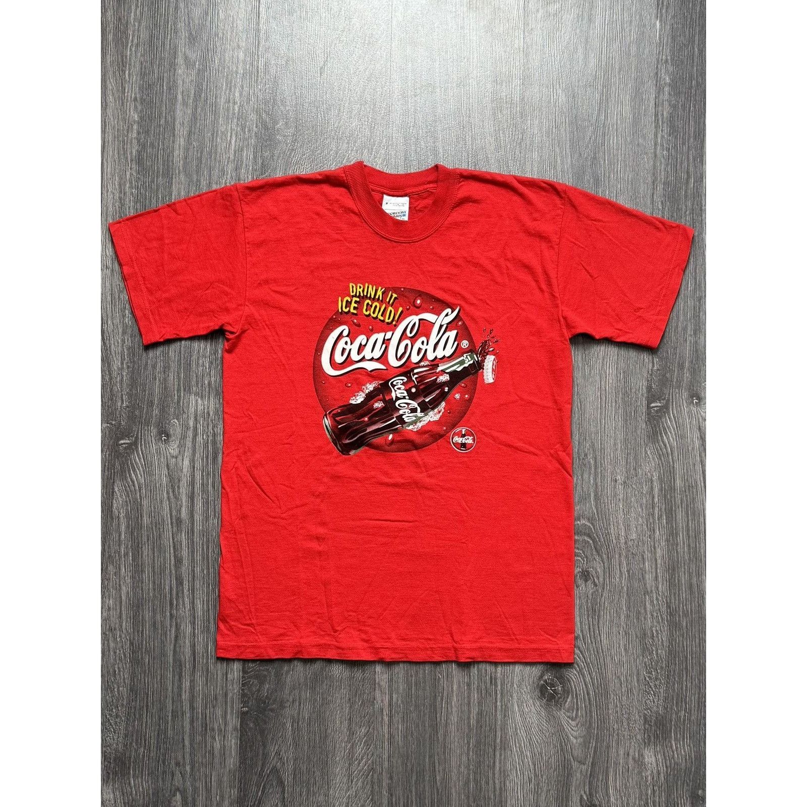 Coca Cola × Vintage 90s Vintage Red Coca Cola T-shirt Size US M / EU 48-50 / 2 - 1 Thumbnail