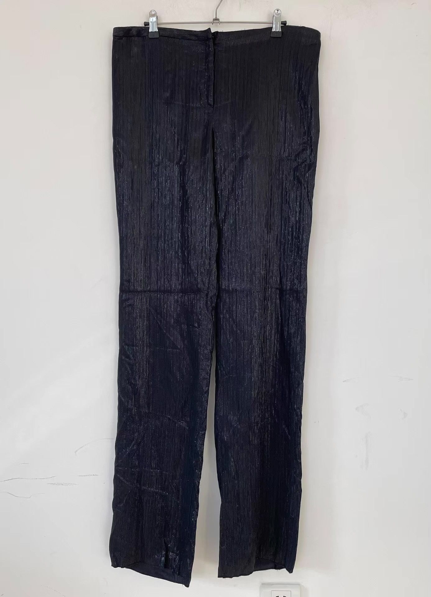 Versace Gianni Versace Unisex Silk-Blend Shiny Trousers Ｑ21 Size US 34 / EU 50 - 1 Thumbnail