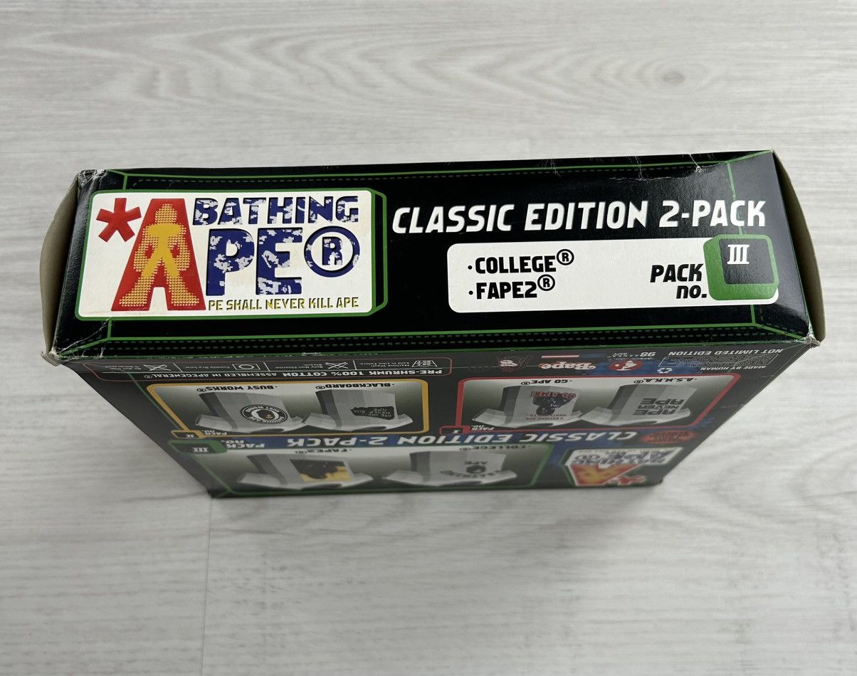 Bape VERY RARE OG 1998 A BATHING APE CLASSIC EDITION 2 PACK Size US M / EU 48-50 / 2 - 2 Thumbnail