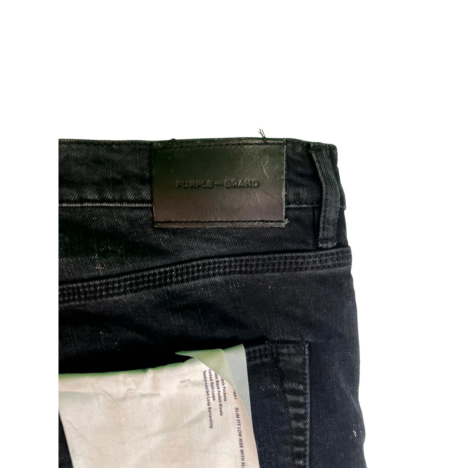 Purple Brand Purple Brand Splatter Black Jeans Size US 36 / EU 52 - 4 Thumbnail
