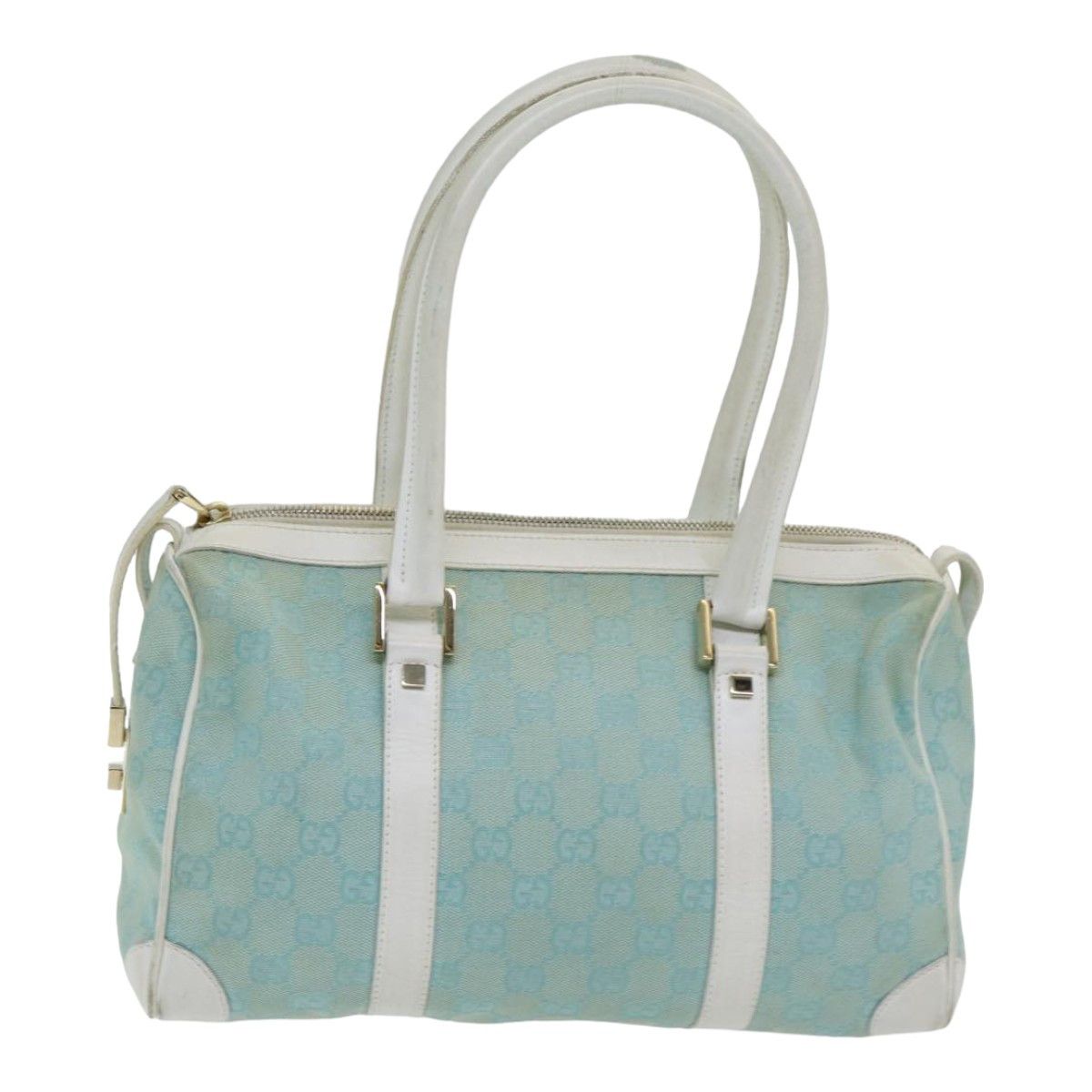 Gucci Blue Canvas Handbag (Pre-Owned) Size ONE SIZE - 1 Thumbnail