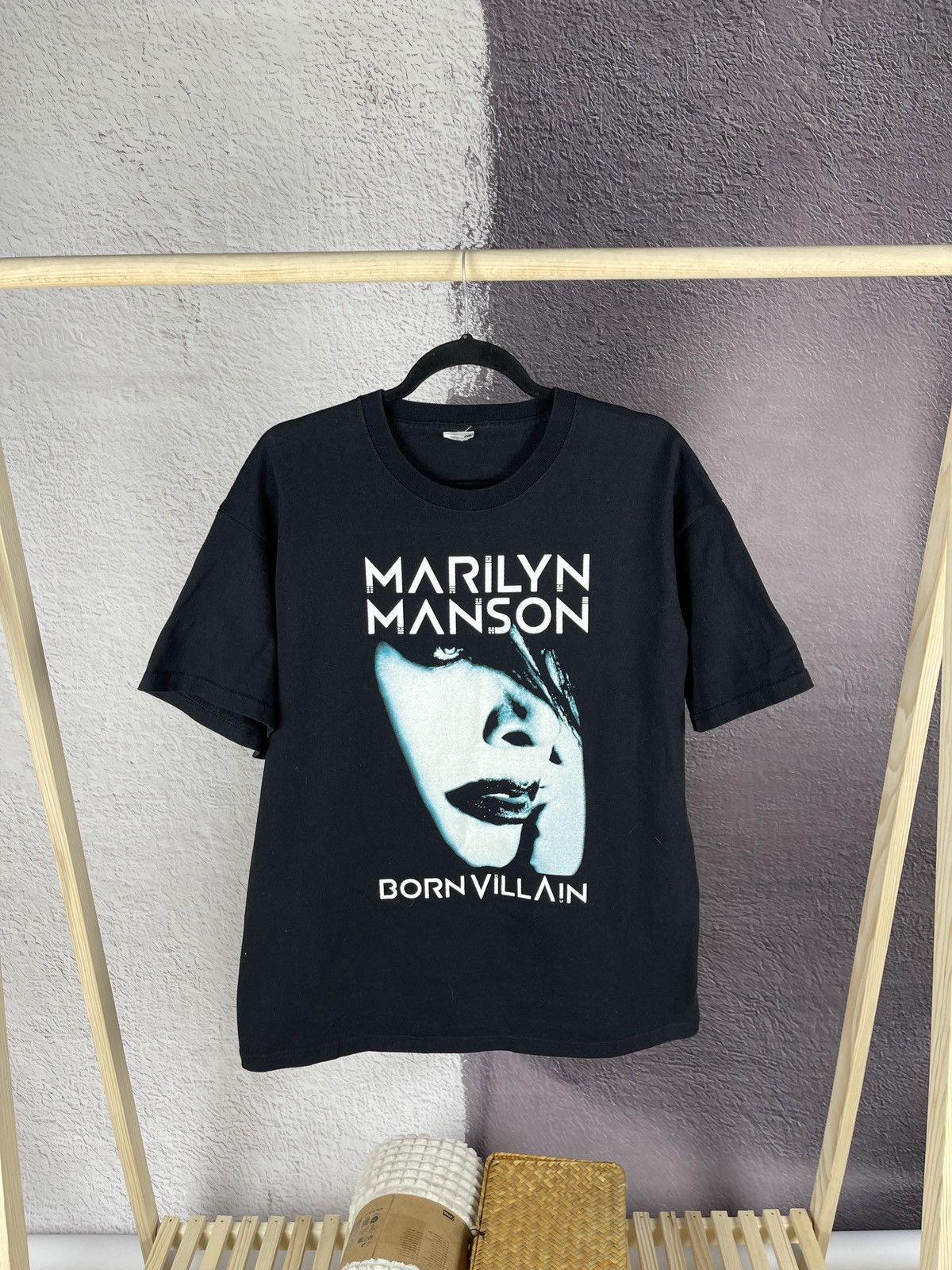 Marilyn Manson born villain x Rob zombie twins of evil tee
