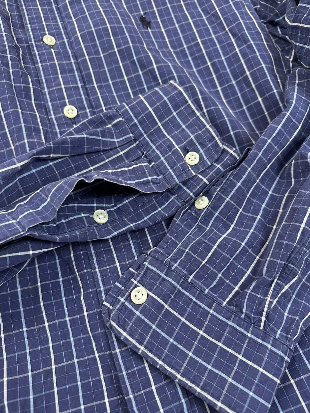 Polo Ralph Lauren Check blue button shirt Polo Ralph Lauren Size US L / EU 52-54 / 3 - 8 Thumbnail