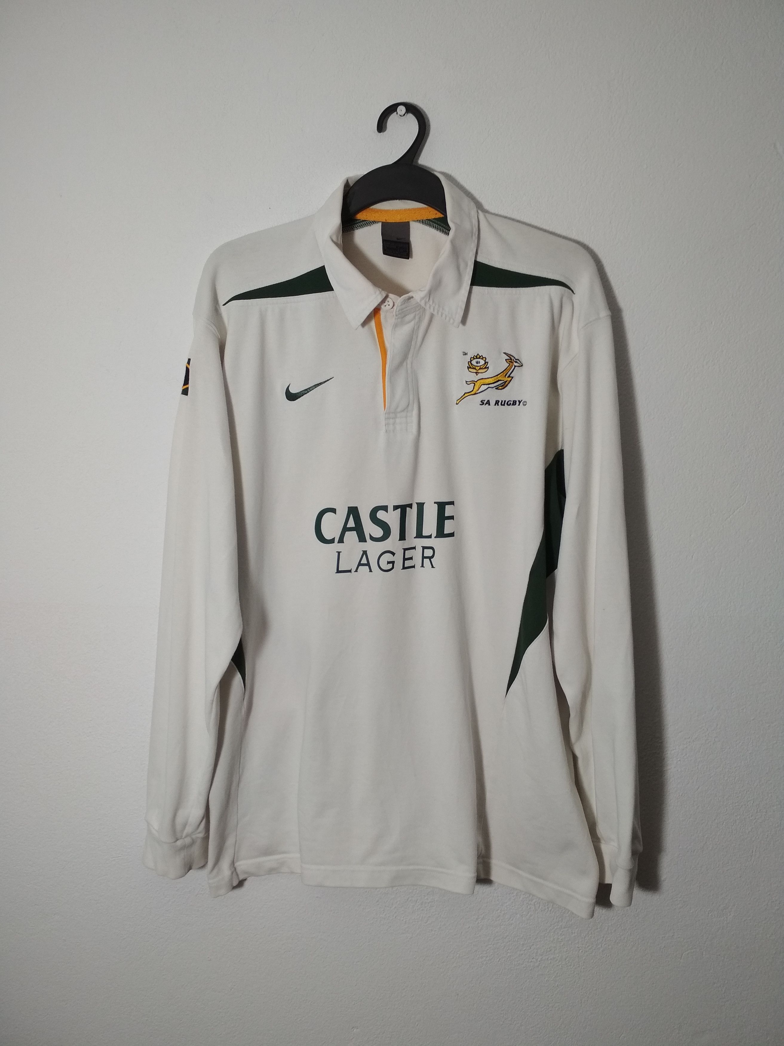Nike Vintage Nike Castle Lager SA Rugby Polo Shirt longsleeve XXL Size US XXL / EU 58 / 5 - 1 Thumbnail