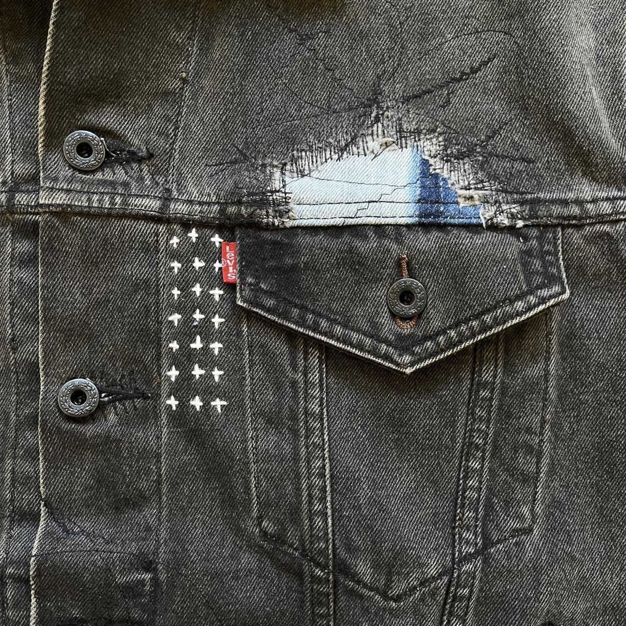 Kapital × Kapital Kountry × Levi's Japanese Boro Sashiko Denim Jacket Size US XL / EU 56 / 4 - 3 Thumbnail