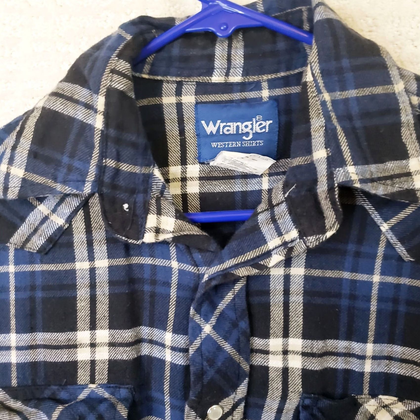 Wrangler Wrangler Shirt Mens L Black Plaid Flannel Long Sleeve Pearl Snap Western Shirt Mens L Black Plaid Flannel Long Sleeve Pearl Snap Western Size US L / EU 52-54 / 3 - 4 Thumbnail