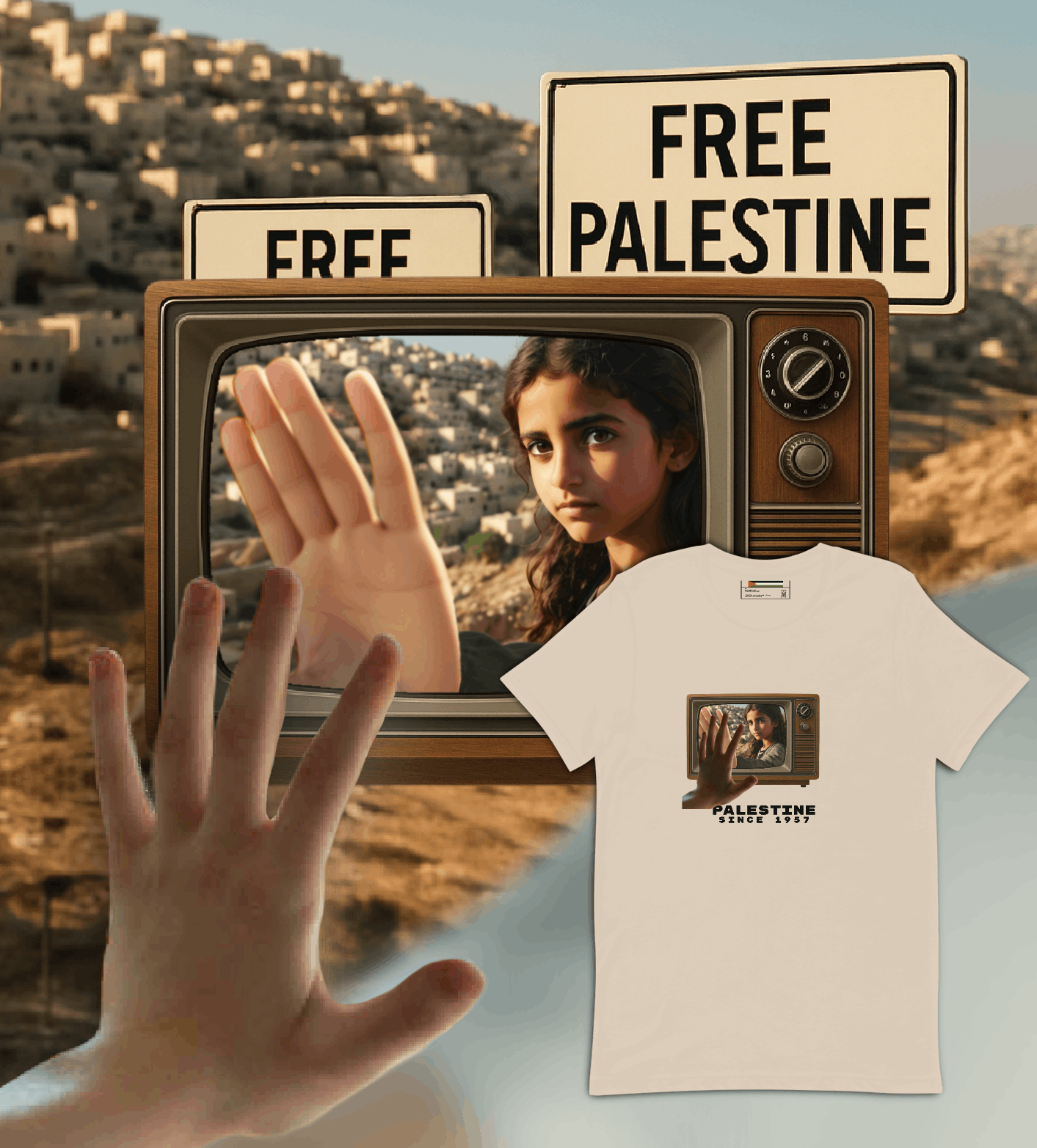 Other YBC - Free Palestine, Since 1957 version. Size US XXL / EU 58 / 5 - 1 Preview