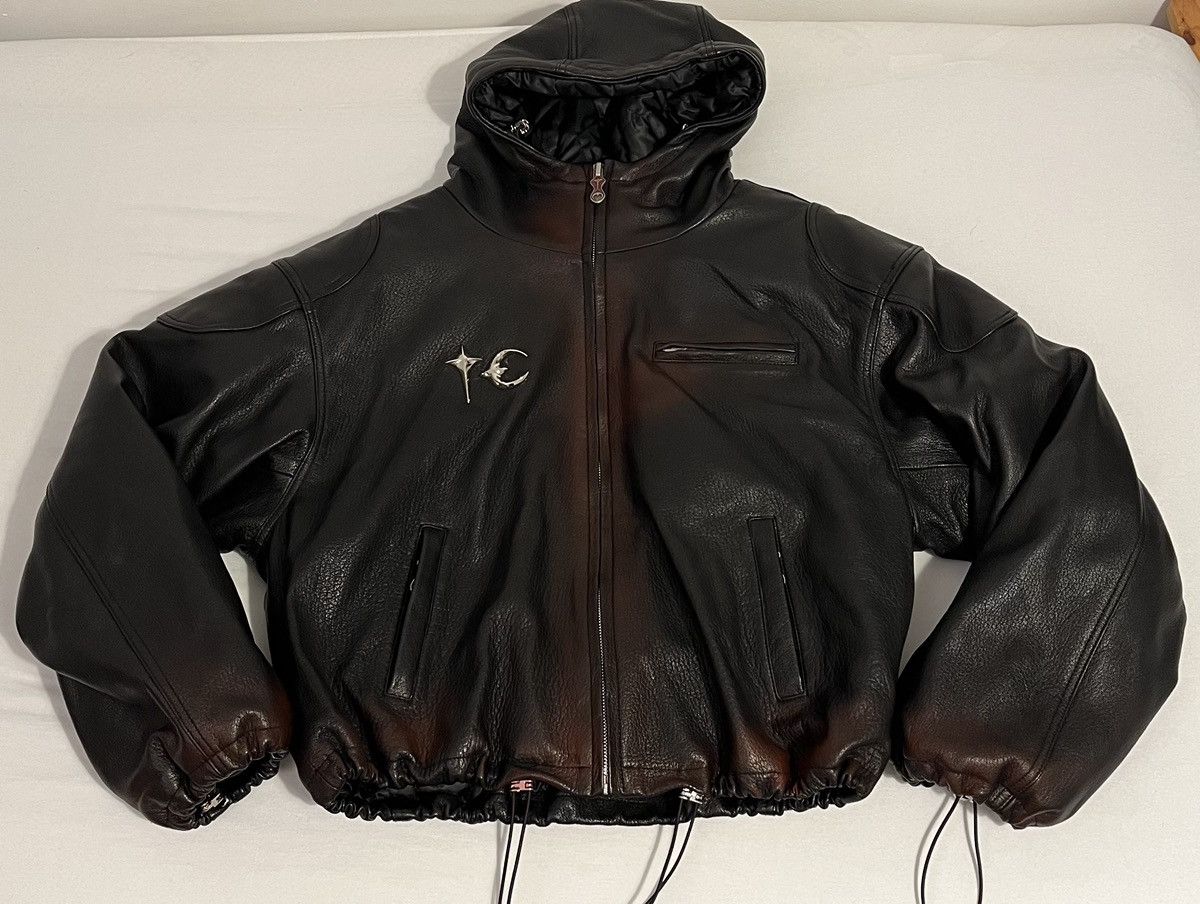 Thug Club Thug Club Big Rock Leather Jacket - size 2 | Grailed