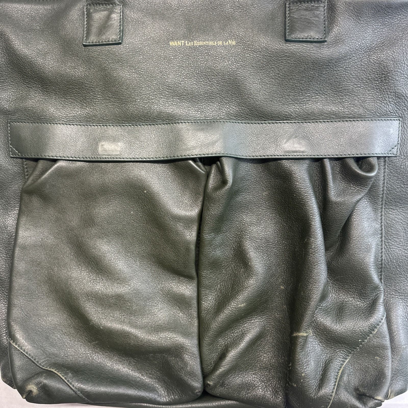 WANT Les Essentiels WANT Les Essentiels O’Hare Large Leather Tote Bag - Green Size ONE SIZE - 4 Thumbnail