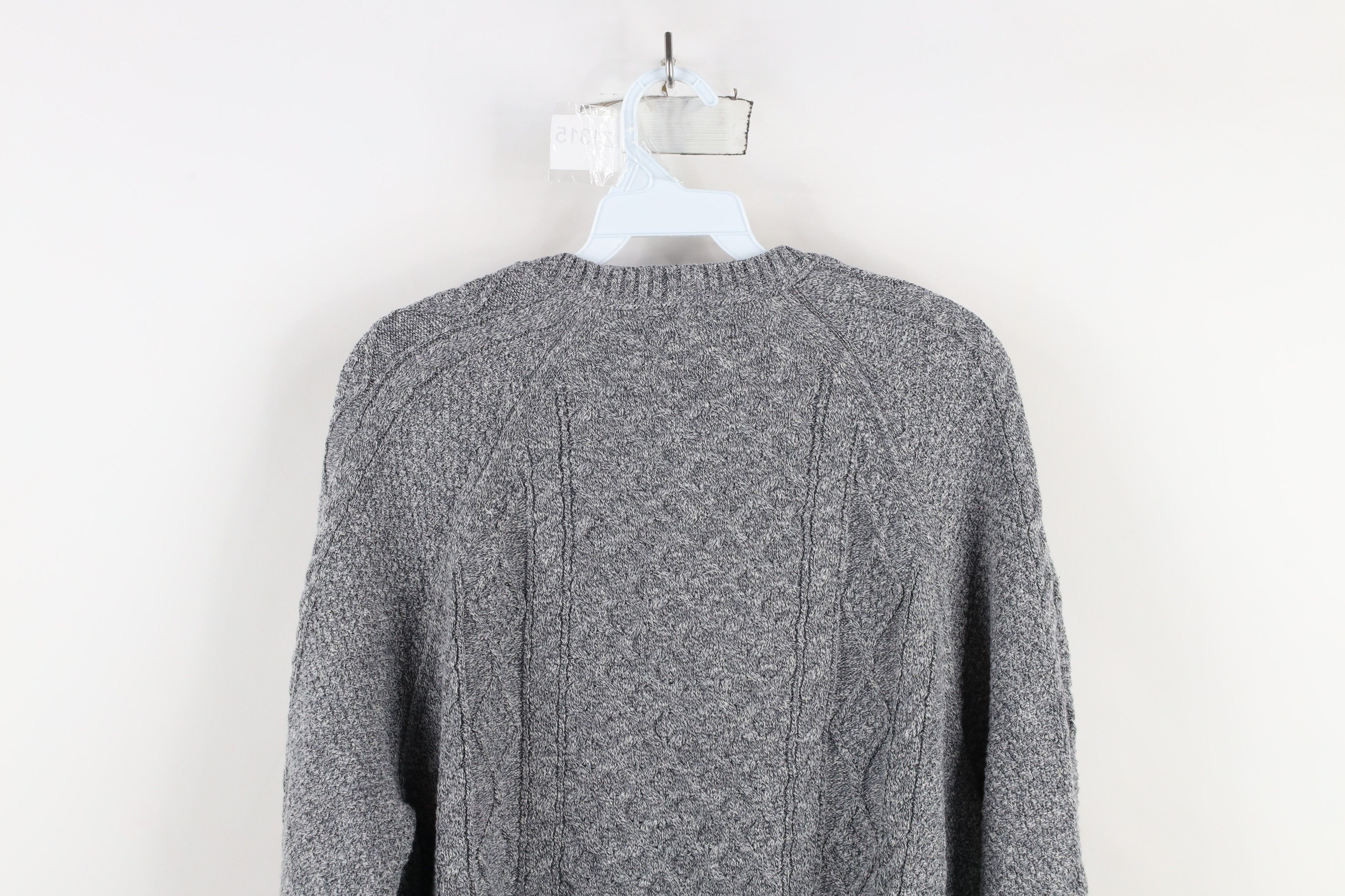 Banana Republic × Vintage Banana Republic Chunky Cable Knit Fisherman Sweater Gray Size US XL / EU 56 / 4 - 7 Thumbnail