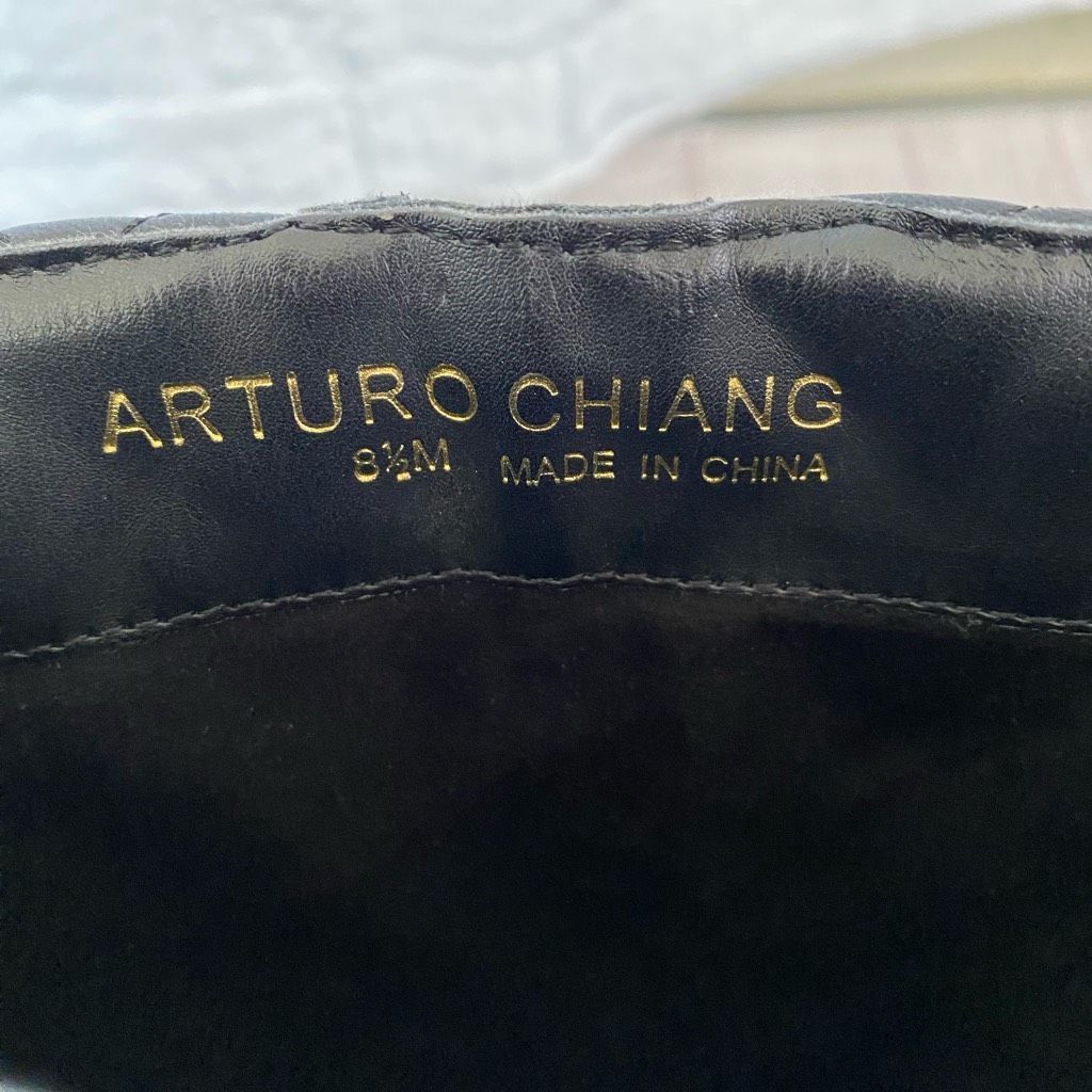 Other Arturo Chiang women 8.5 quilted tall riding boots with/side Size US 8.5 / IT 38.5 - 6 Thumbnail