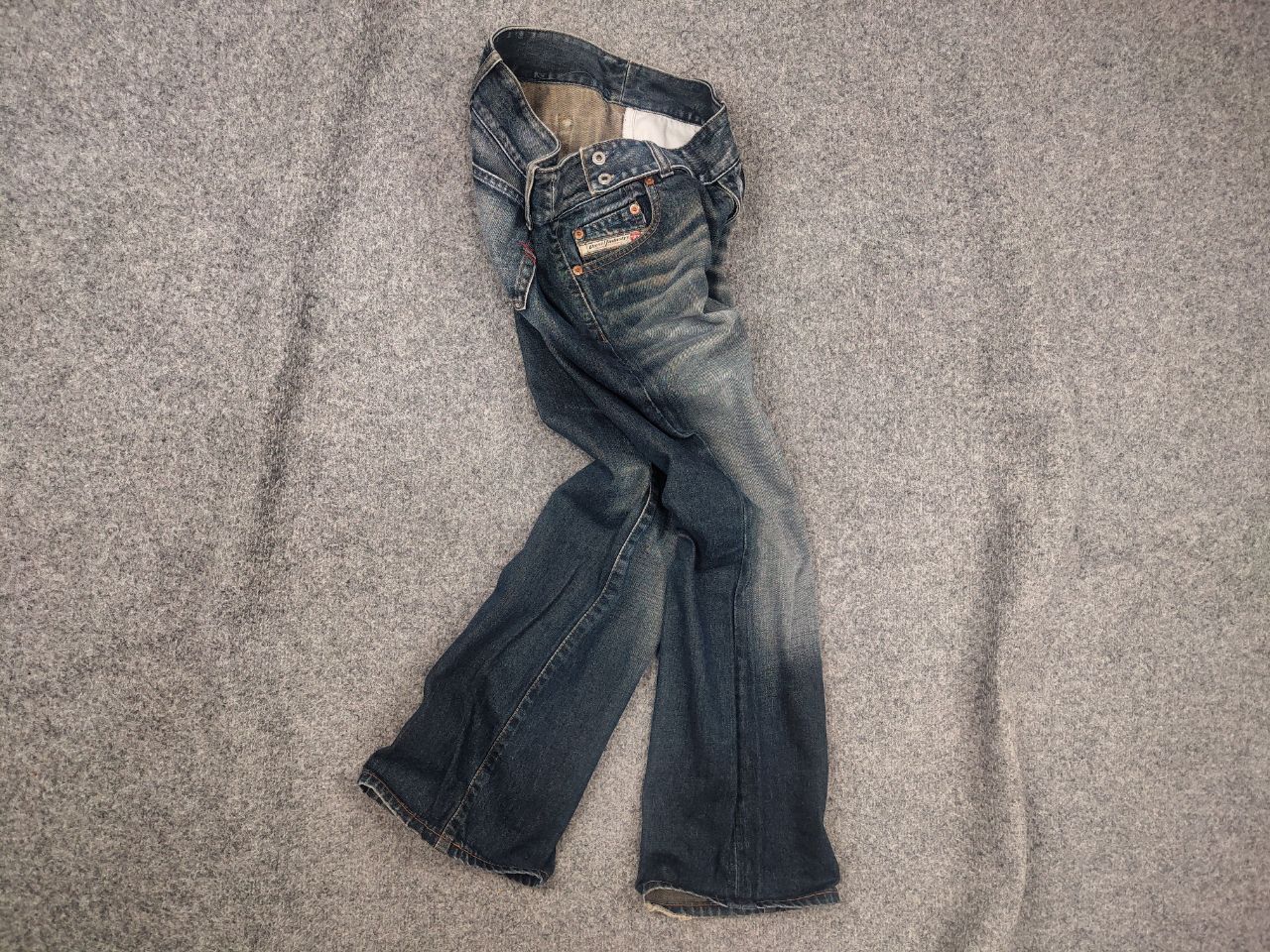 Diesel Vintage Diesel Belted low Rise jeans Flared bootcut Y2K Size 29" - 1 Thumbnail