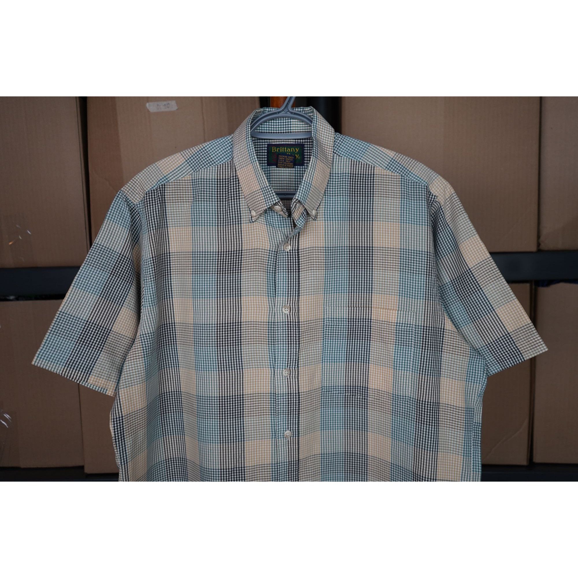 Vintage Britanny Bay Casual Shirt Men's L #348 Size US L / EU 52-54 / 3 - 3 Thumbnail