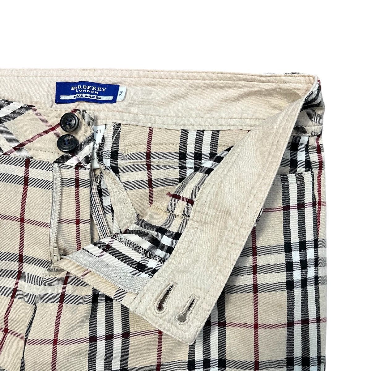 Burberry Women’s Burberry London Blue Label Nova Check Pant Trouser Size US 29 - 4 Thumbnail