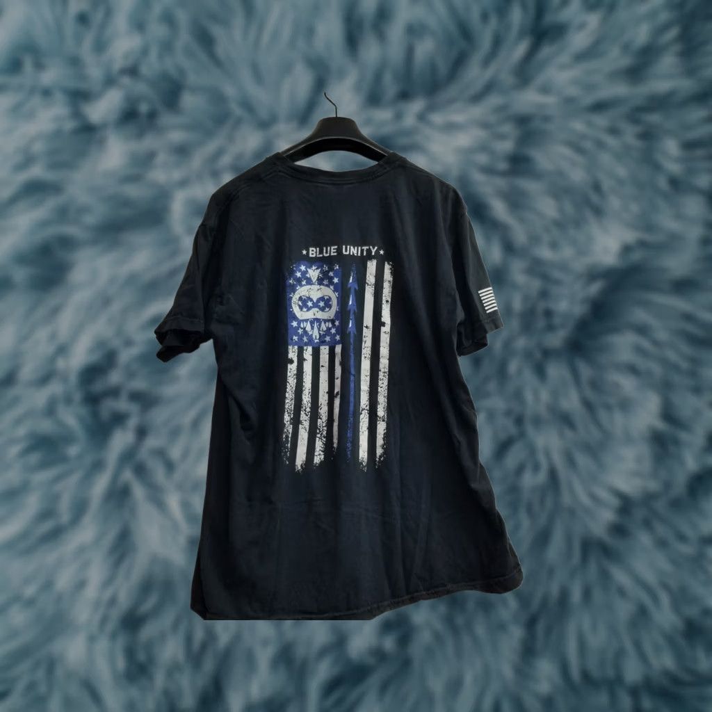 American Apparel Defend Ohana Hawaii Shirt Blue Unity Kanaka Men XL Black Short Sleeve Distressed Shirt Size US XL / EU 56 / 4 - 1 Thumbnail