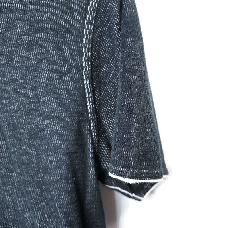 BKE Men's BKE Jersey Black White Raw Edge Polo Shirt Size Large Size US L / EU 52-54 / 3 - 9 Thumbnail