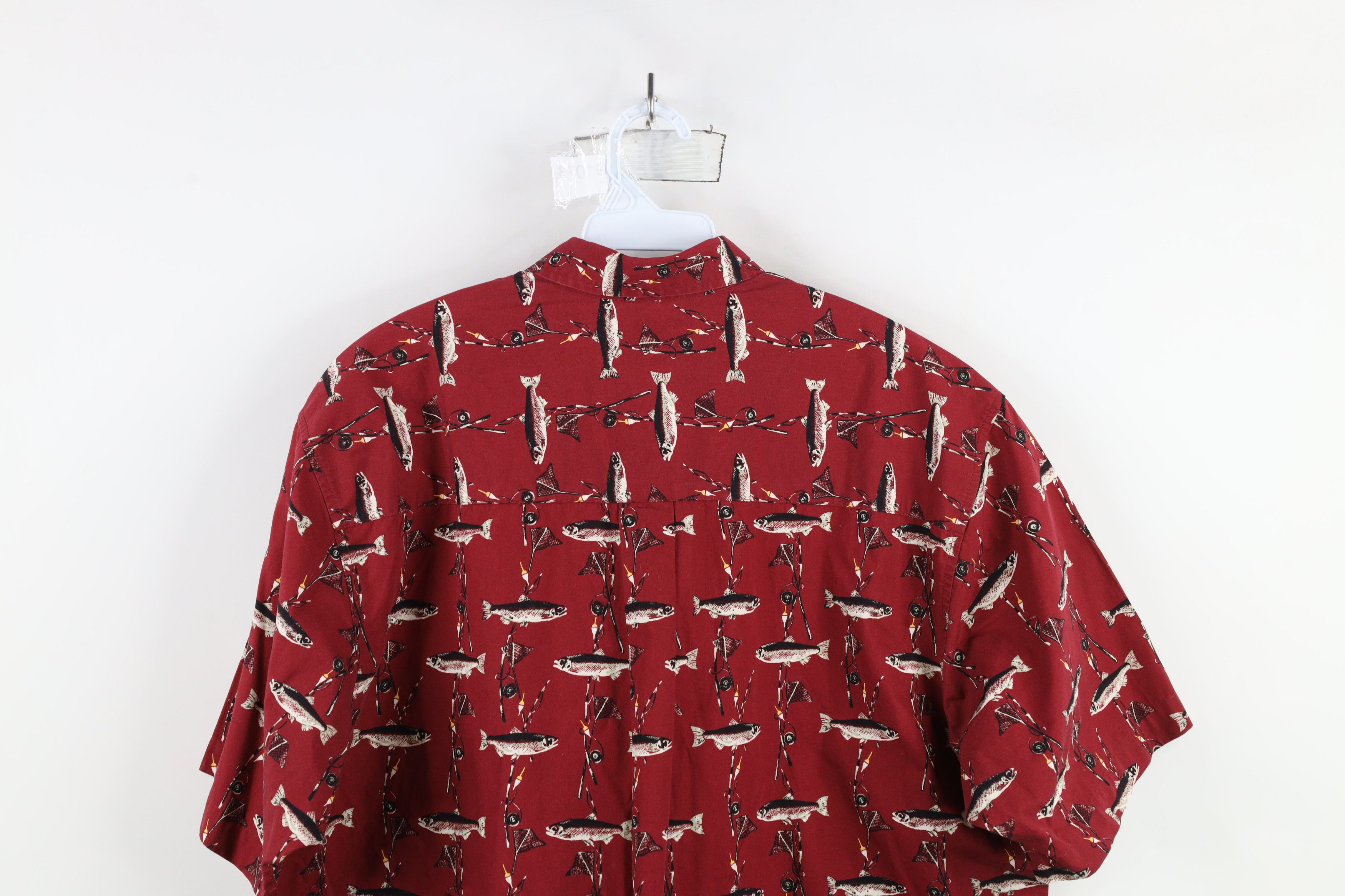 Vintage Vintage 90s Streetwear Fish All Over Print Button Shirt Size US L / EU 52-54 / 3 - 8 Thumbnail