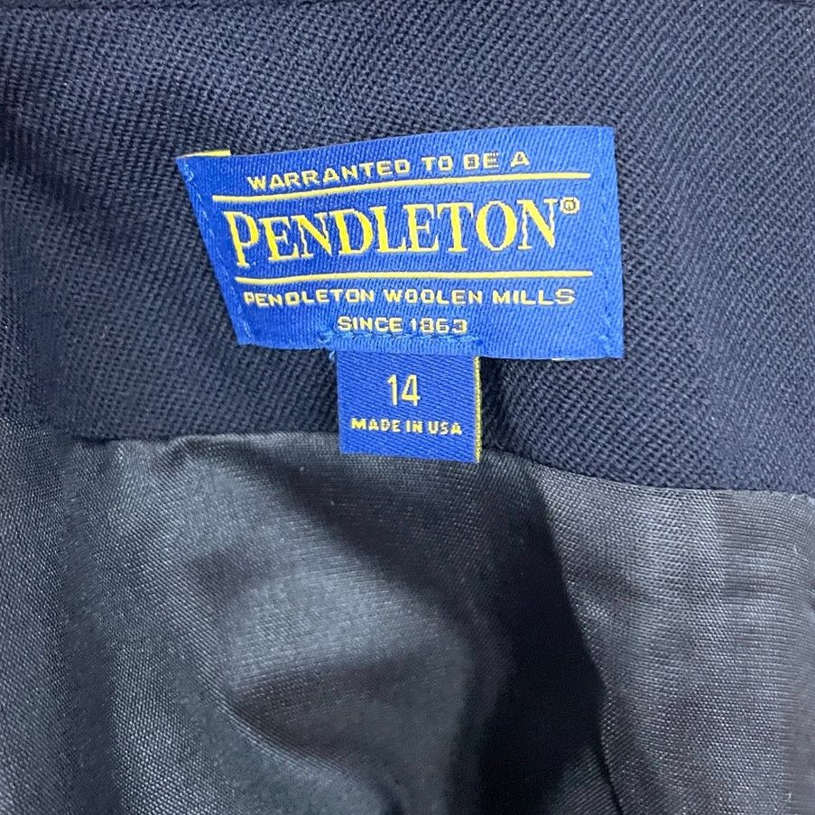 Pendleton Pendleton Blue Virgin Wool Sleeveless Sheath Dress Sz 14 Size XL / US 12-14 / IT 48-50 - 3 Thumbnail