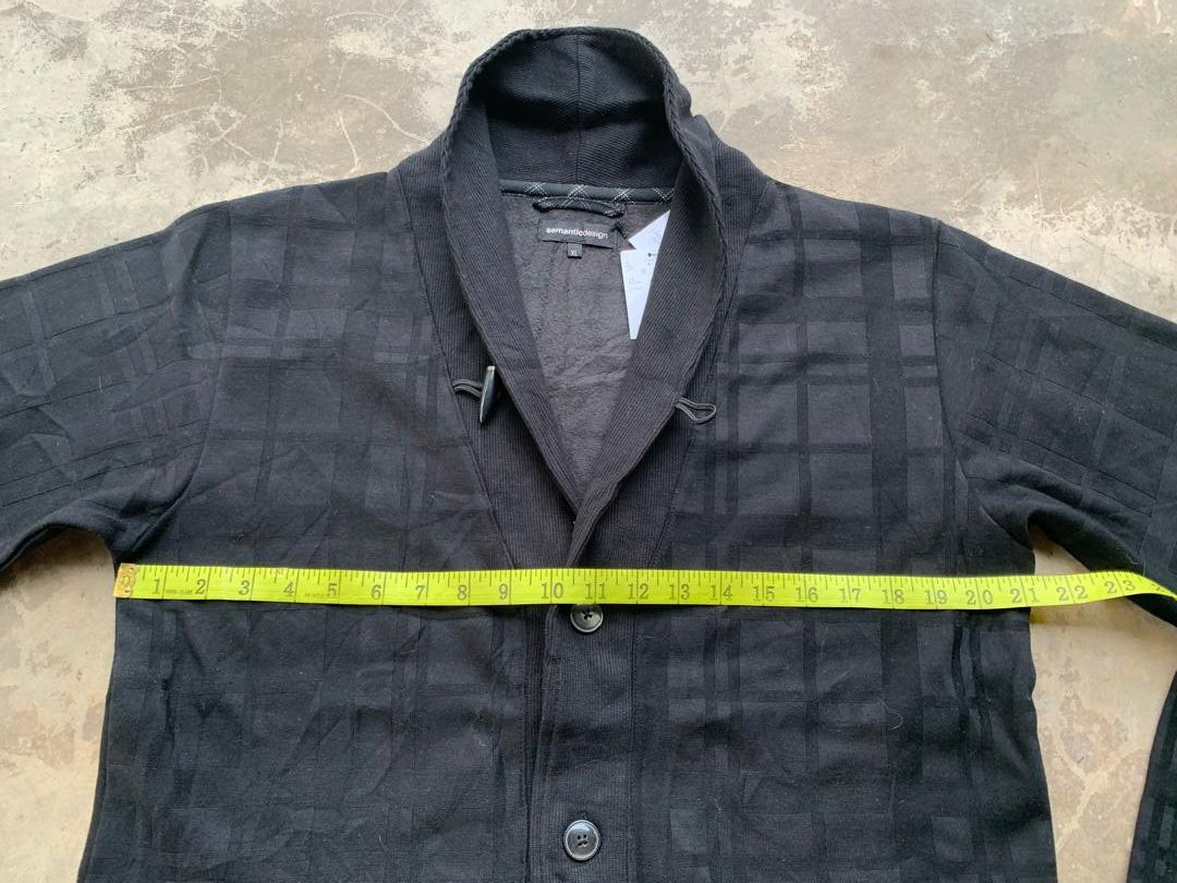 Japanese Brand × semanticdesign Semantic Design Cardigan Button Up Size US XL / EU 56 / 4 - 9 Thumbnail