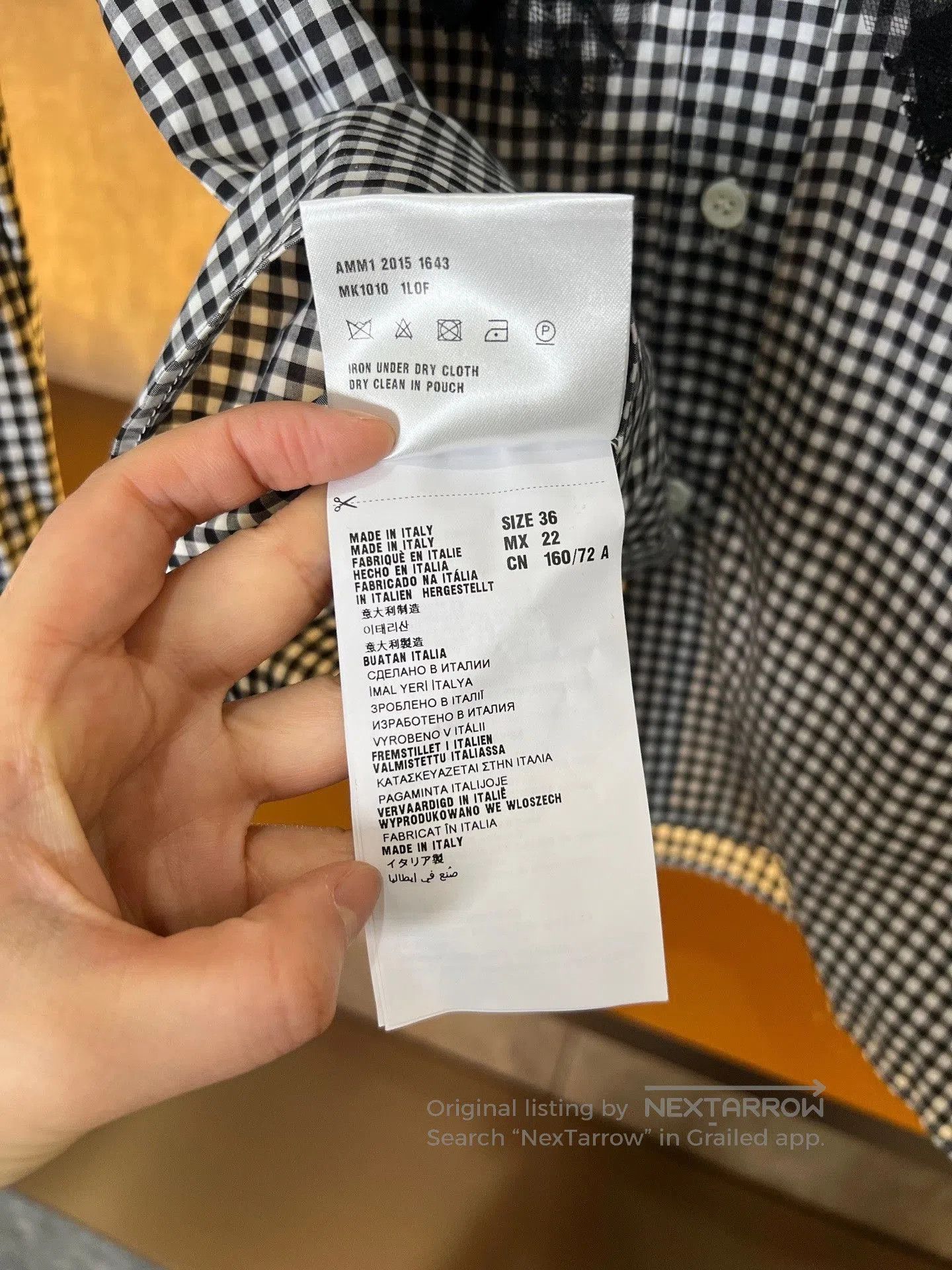 Miu Miu Miu Miu Gray Plaid Lace Shirt. Size XS / US 0-2 / IT 36-38 - 5 Thumbnail