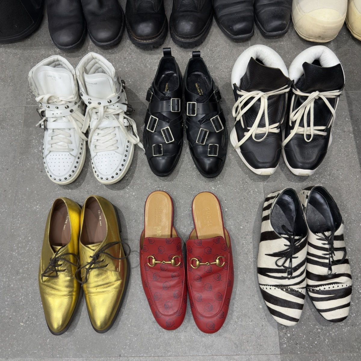 Gucci Gucci Ghost Hamlet Skull Princetown Horsebit Leather Mules Size US 8.5 / EU 41-42 - 12 Thumbnail