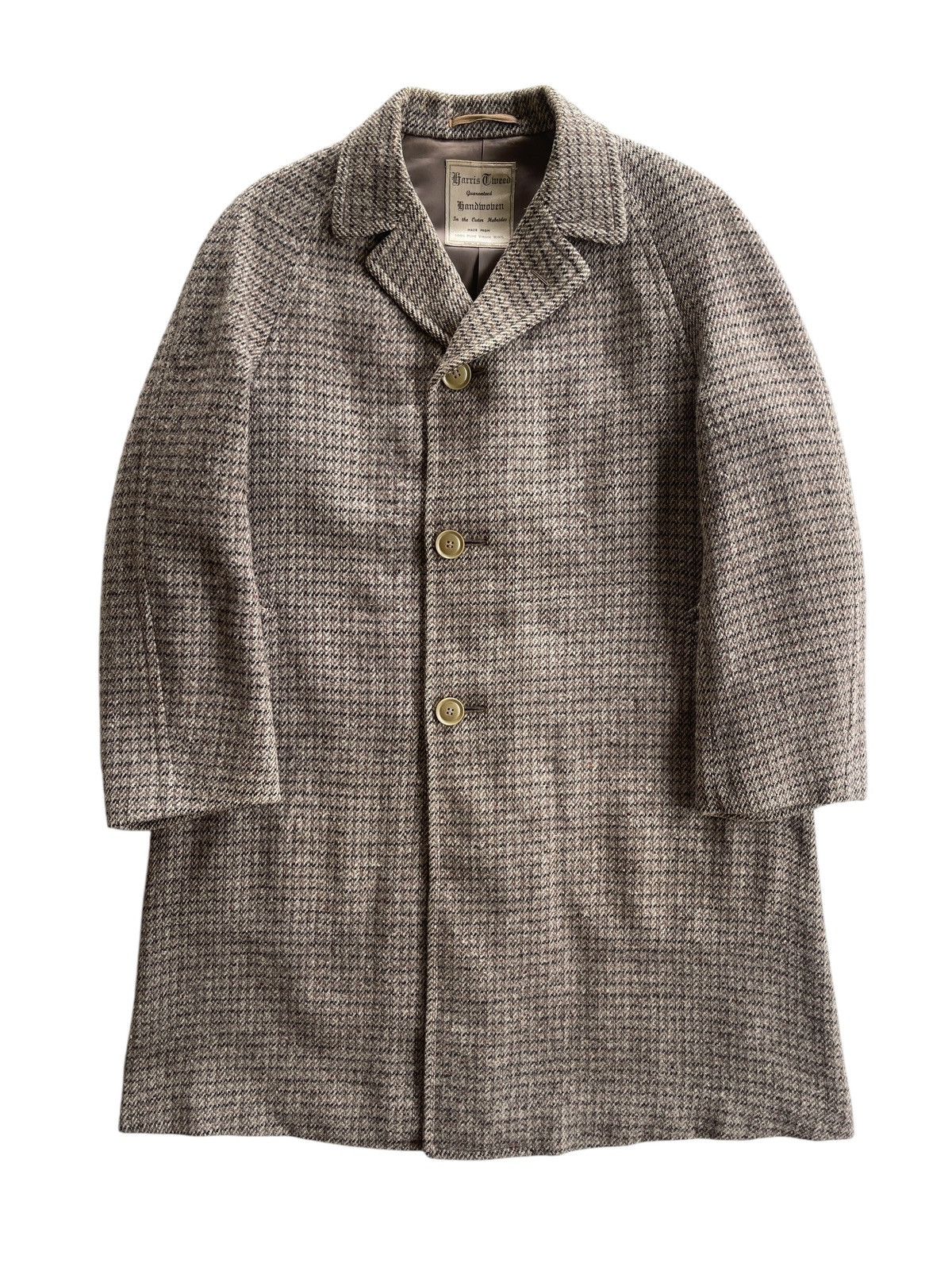 Harris Tweed 1930s Harris Tweed Wool Overcoat Size US L / EU 52-54 / 3 - 2 Thumbnail