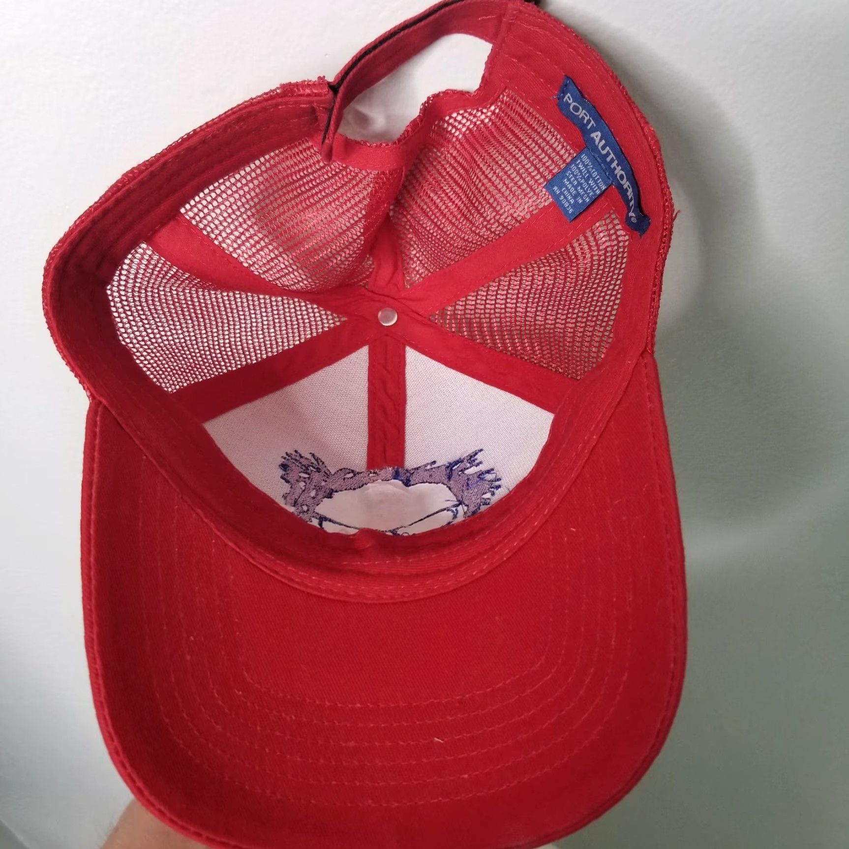 Port Authority Feel The Bern Dad Campaign Baseball Cap Embroidered Cotton Adjustable Dad Hat Men Red Port Authority Size ONE SIZE - 6 Thumbnail