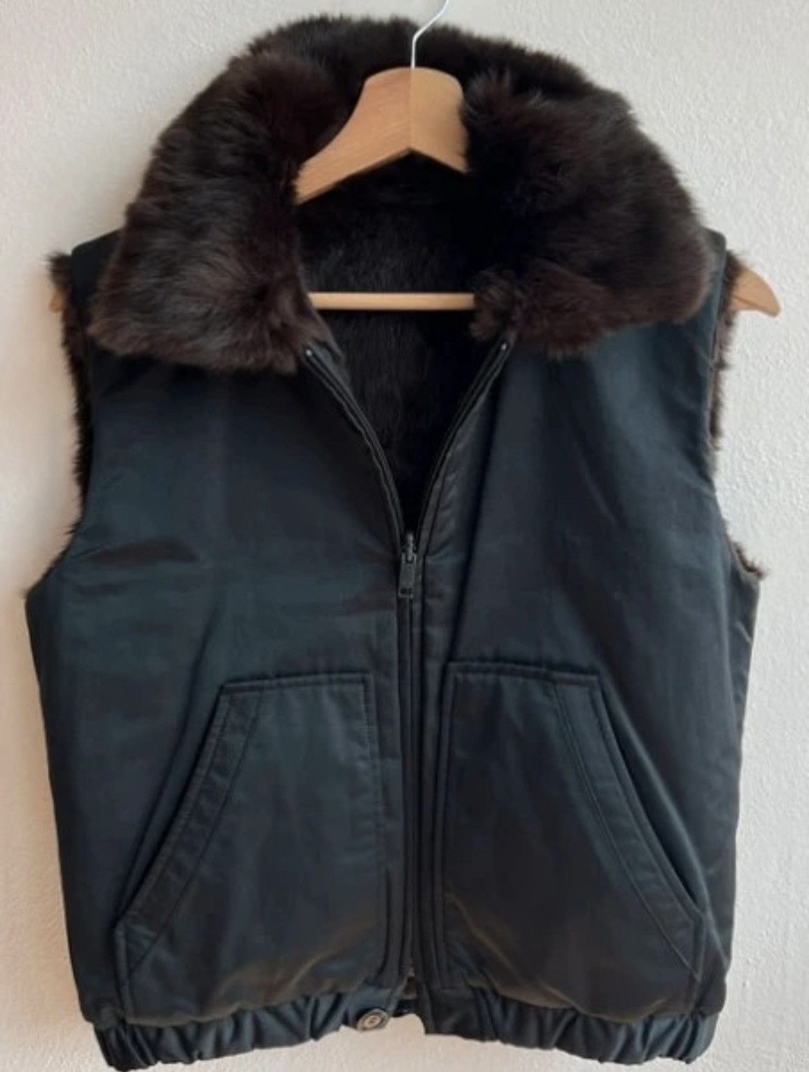 Yohji Yamamoto Yohji Yamamoto 2007 Y-3 Rabbit Reversible Vest Size US S / EU 44-46 / 1 - 2 Thumbnail