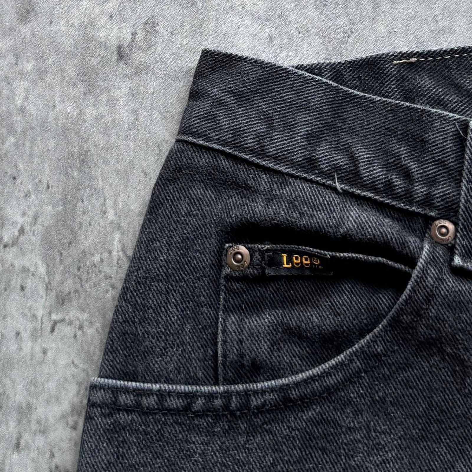 Lee × Levi's Vintage Clothing × Vintage Vintage 90s Faded Black Grunge Opium Carti Denim Jeans Size US 28 / EU 44 - 4 Thumbnail