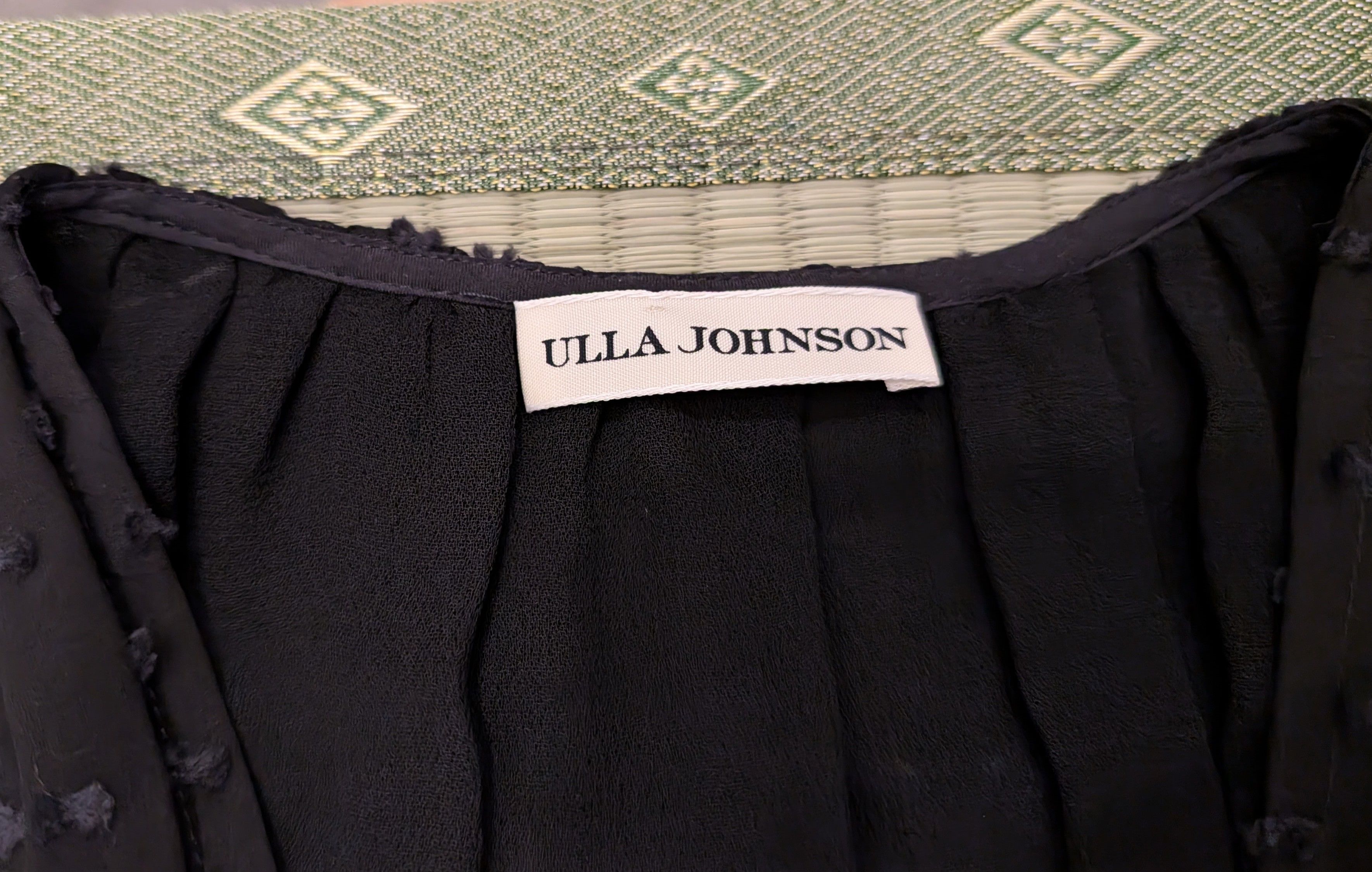 Ulla Johnson Ulla Johnson Auriele Silk Dot Handkerchief Dress in Noir Size M / US 6-8 / IT 42-44 - 3 Thumbnail