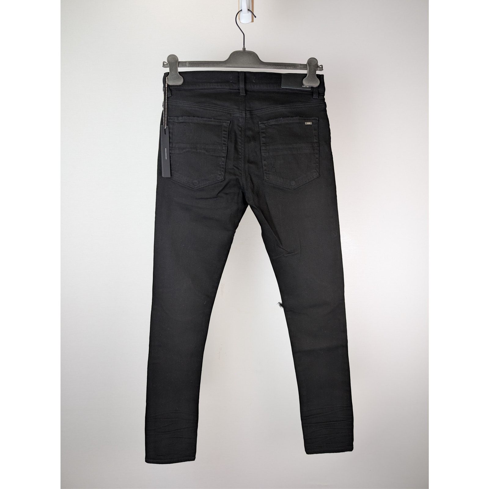 Amiri o1rshd1 Boucle MX1 Denim Jeans in Black Overdyed Size US 34 / EU 50 - 17 Thumbnail