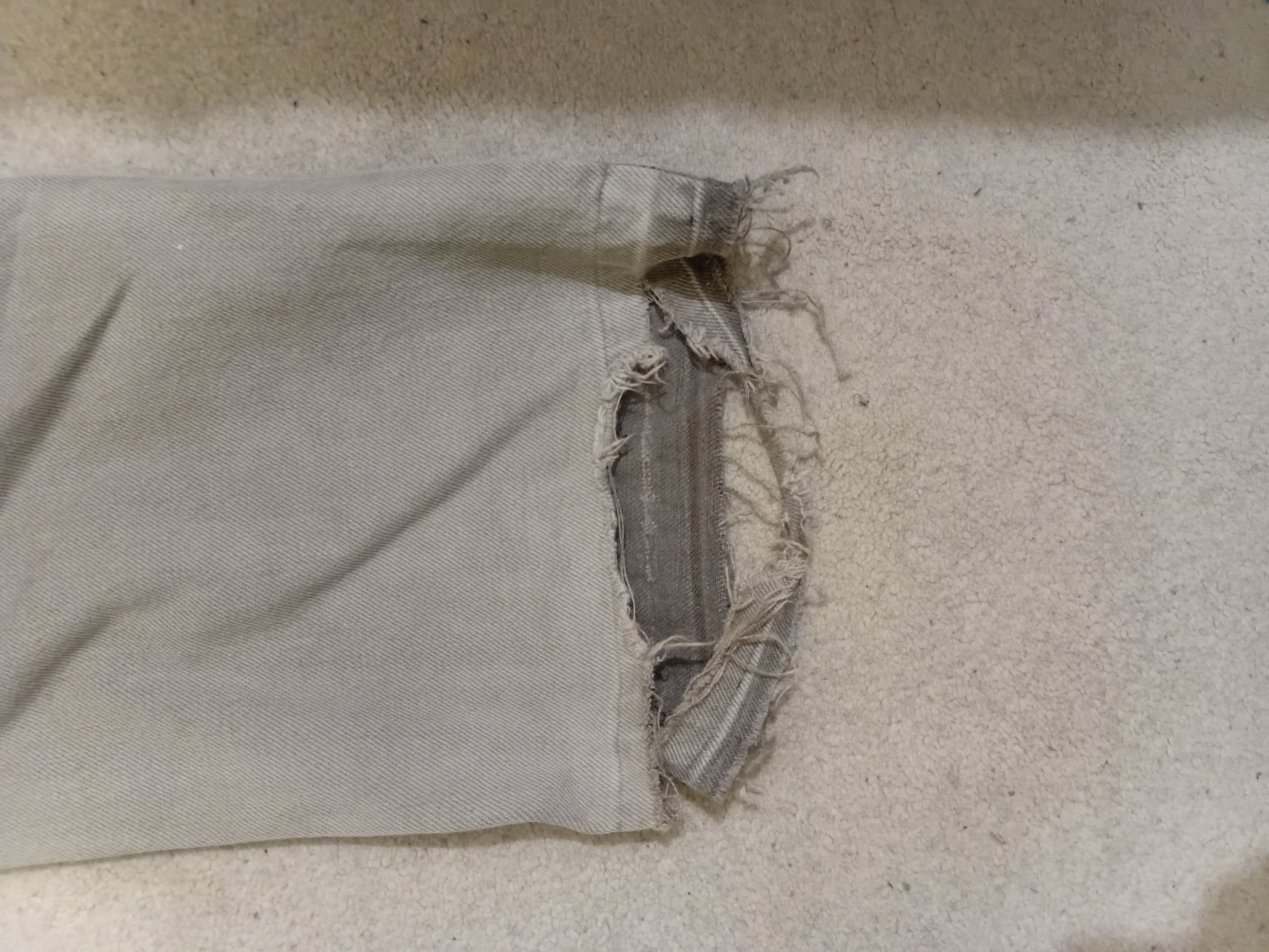 Helmut Lang Helmut Lang AW00 Painter Sandwash Charcoal Grey Jeans Size US 33 - 9 Thumbnail