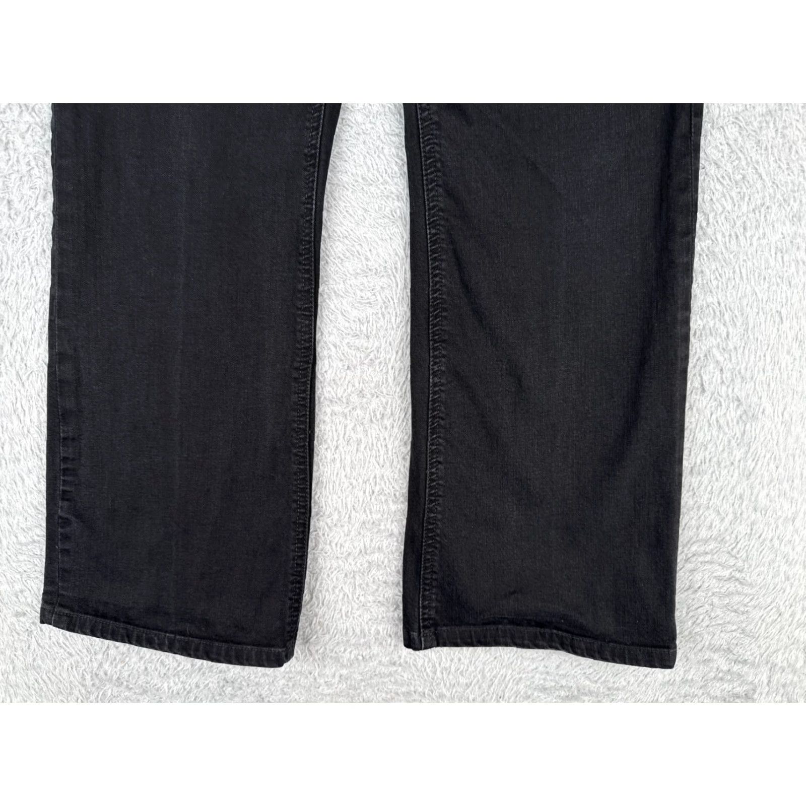 Vintage Chico's Jeans Women 0.5 Bootcut Denim Black 30x27 Mid Rise 5-Pocket Stretch Distressed Size 25" / US 0 / IT 36 - 2 Thumbnail