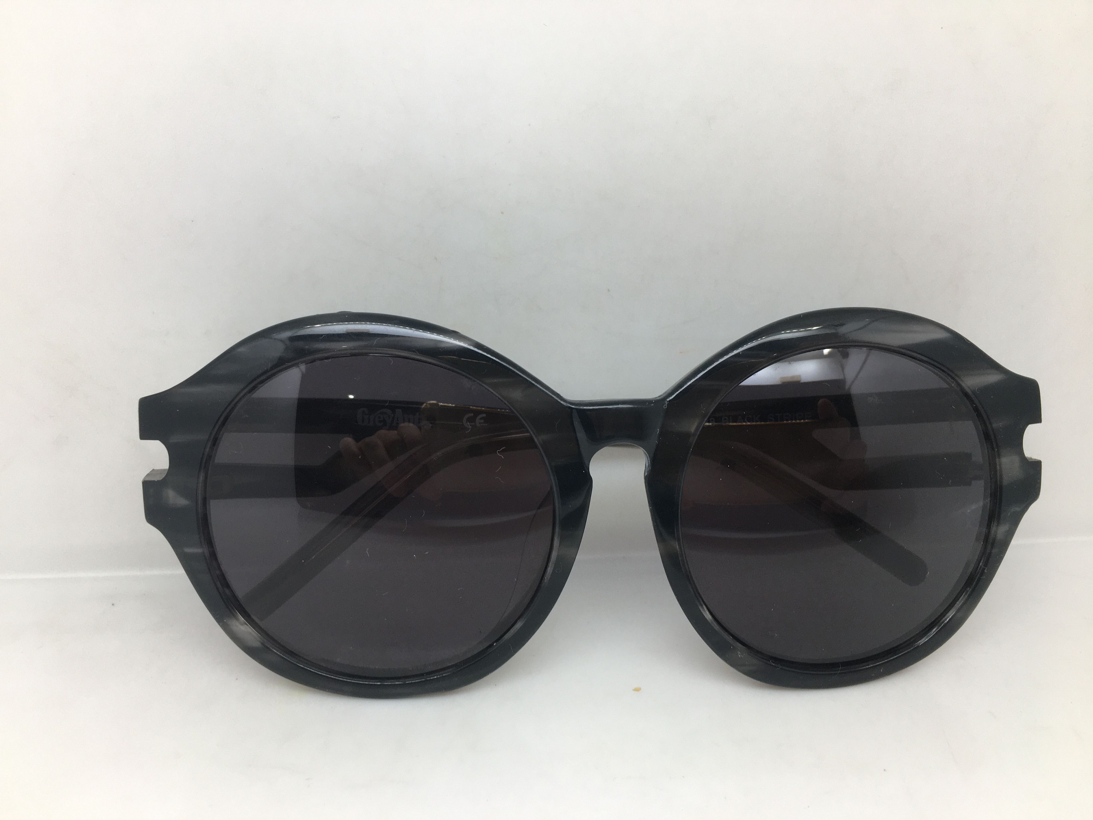Grey Ant Grey Ant Black Grey Oversize Round Sunglasses Frame Size ONE SIZE - 8 Thumbnail