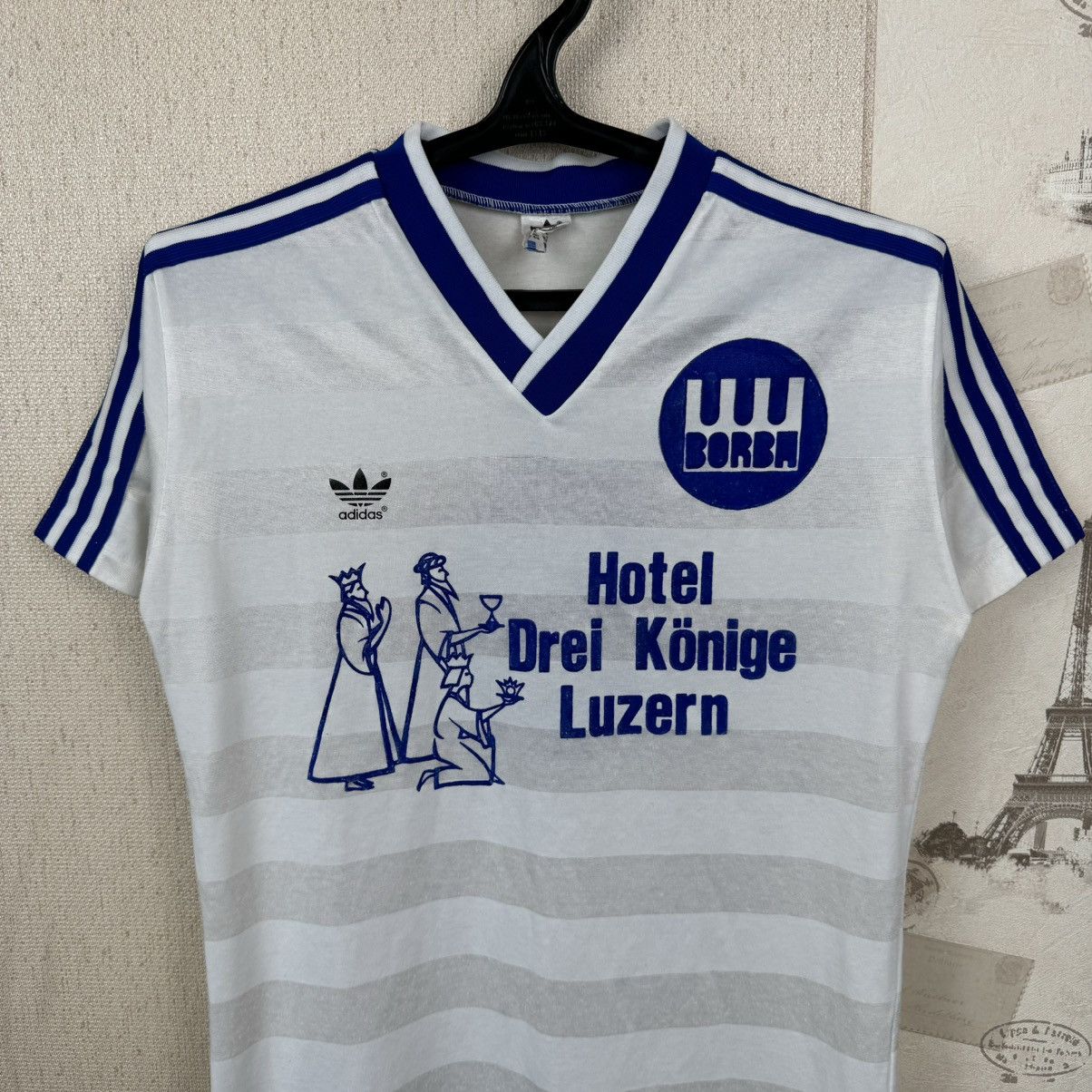 Adidas Vintage Adidas Jersey Borba West Germany Sz M Football Shirt Size US M / EU 48-50 / 2 - 7 Thumbnail