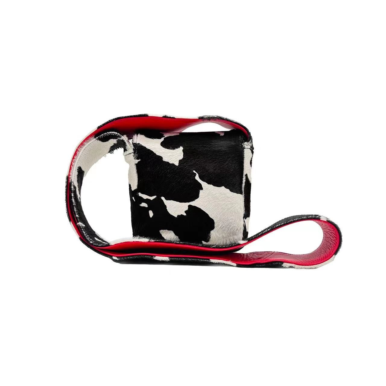 Chrome Hearts Pony Hair Cow Stripe Hot Pot Crossbody Bag