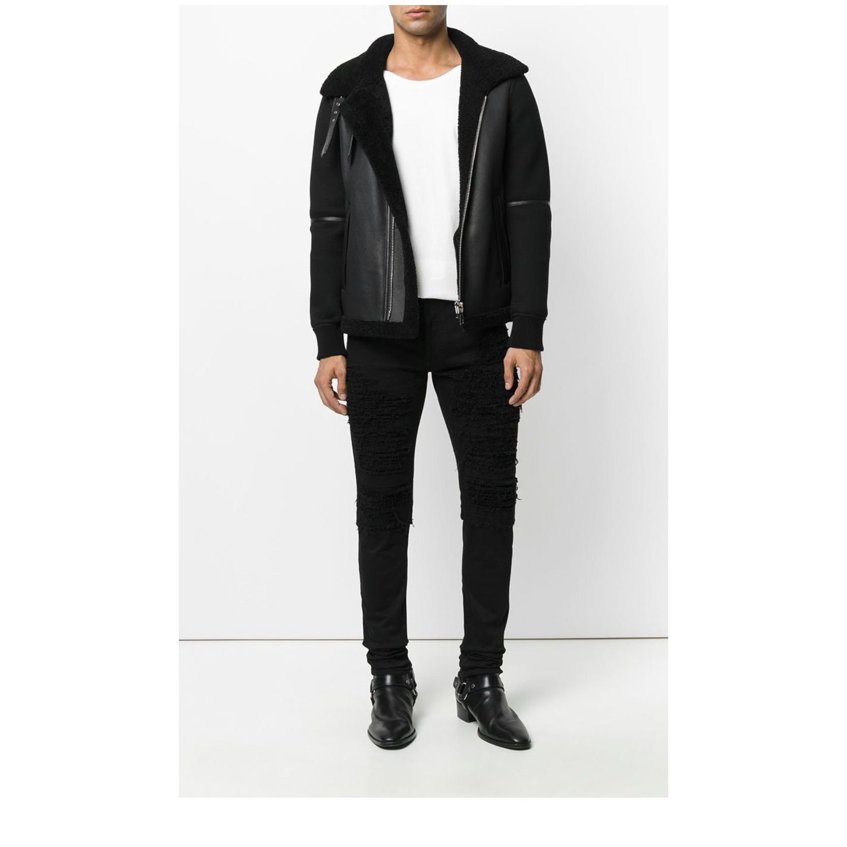 Balmain Balmain Distressed Biker Jeans Size US 32 / EU 48 - 2 Thumbnail