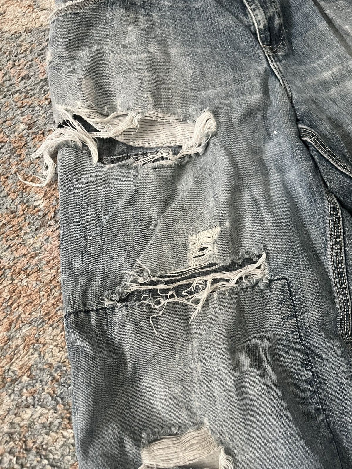 Gap VTG Thrashed Baggy Gap Jeans 34x31 Kanye Size US 34 / EU 50 - 3 Thumbnail